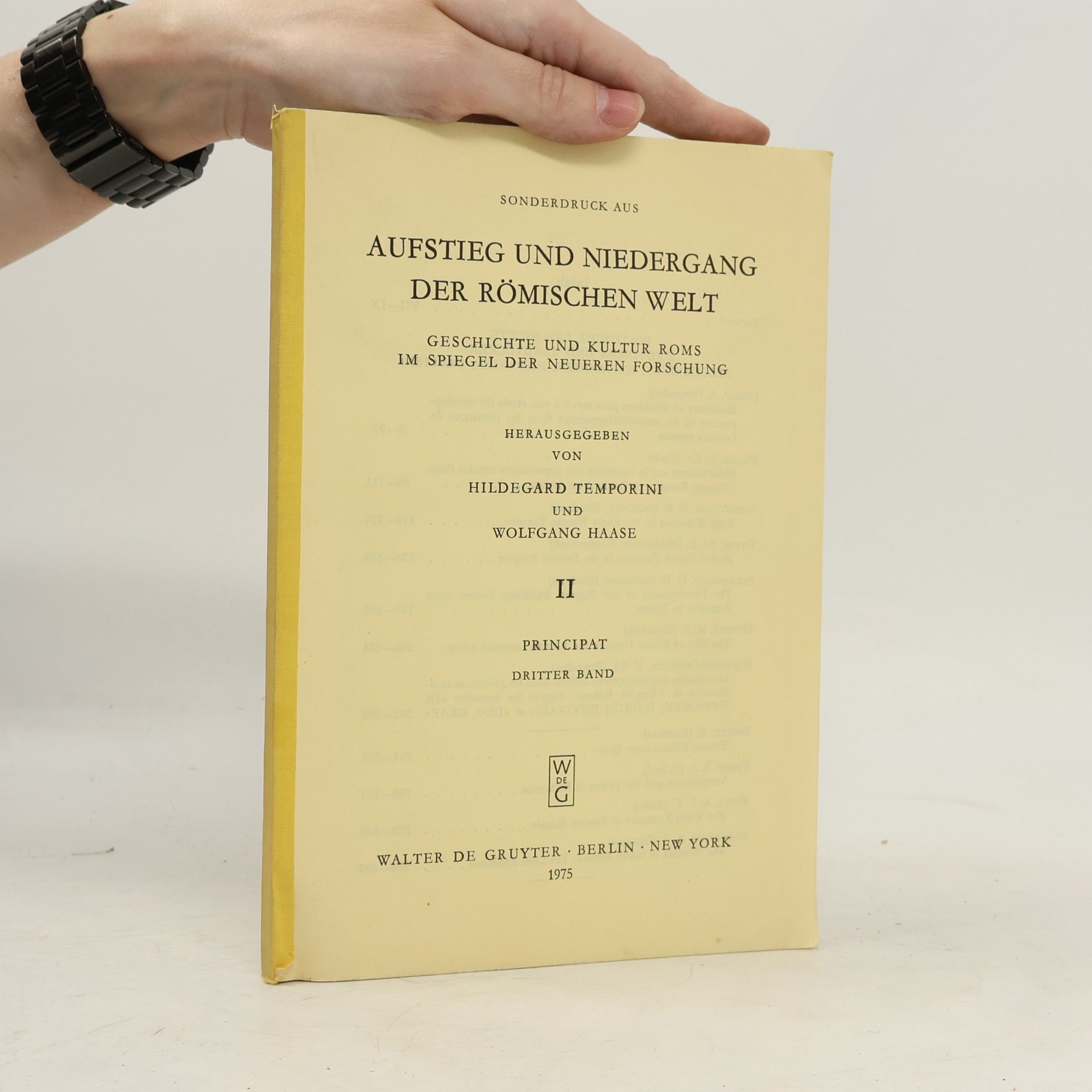 Hildegard Temporini Aufstieg und Niedergang der römischen Welt II.