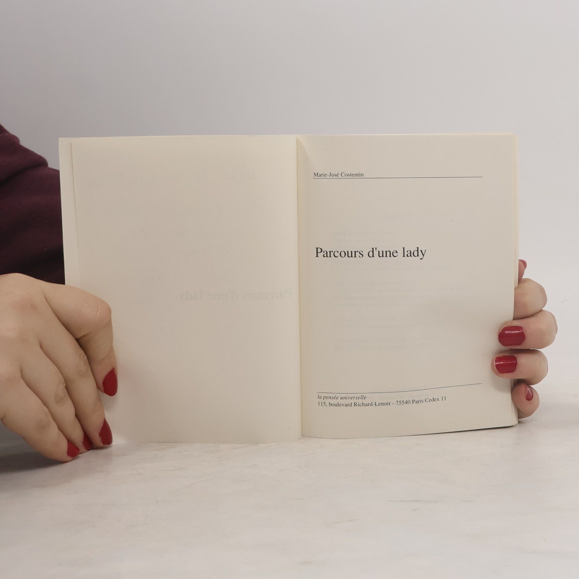 Marie-José Costentin Parcours d'une lady