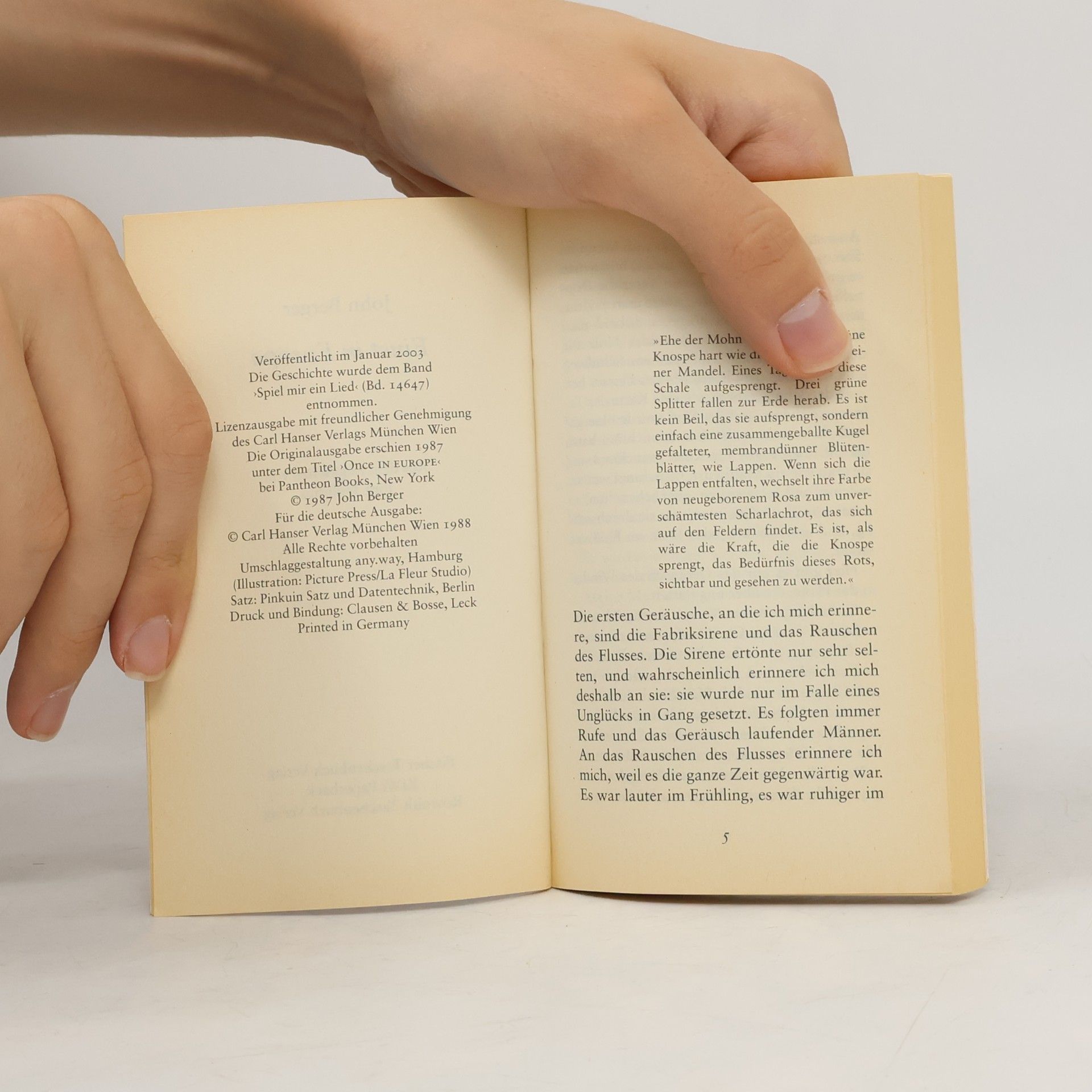 John Berger Einst in Europa