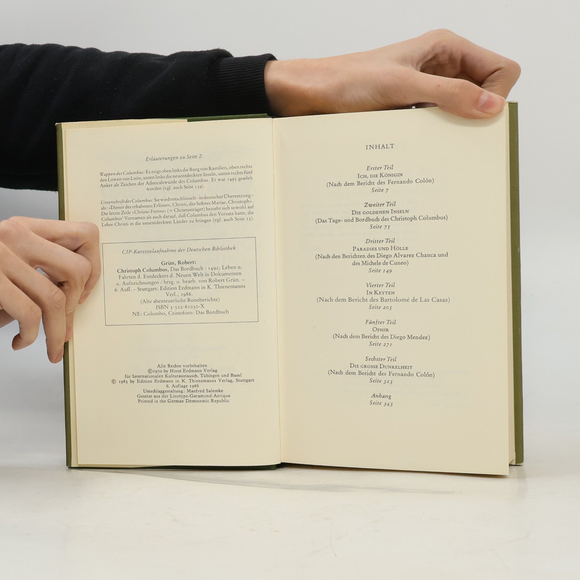 Christoph Columbus Das Bordbuch
