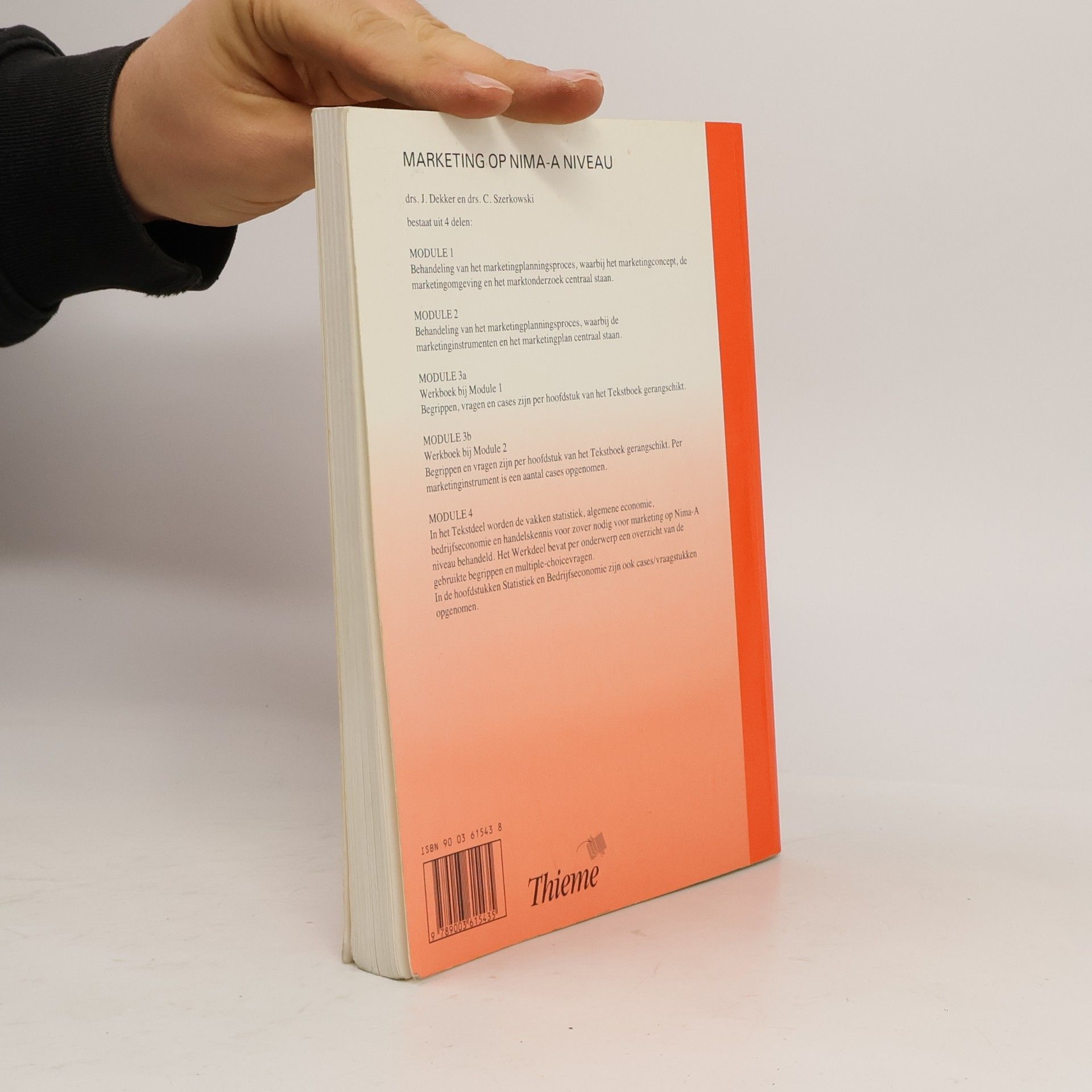 J. Dekker Marketing op Nima-A niveau - module 3A (werkboek)