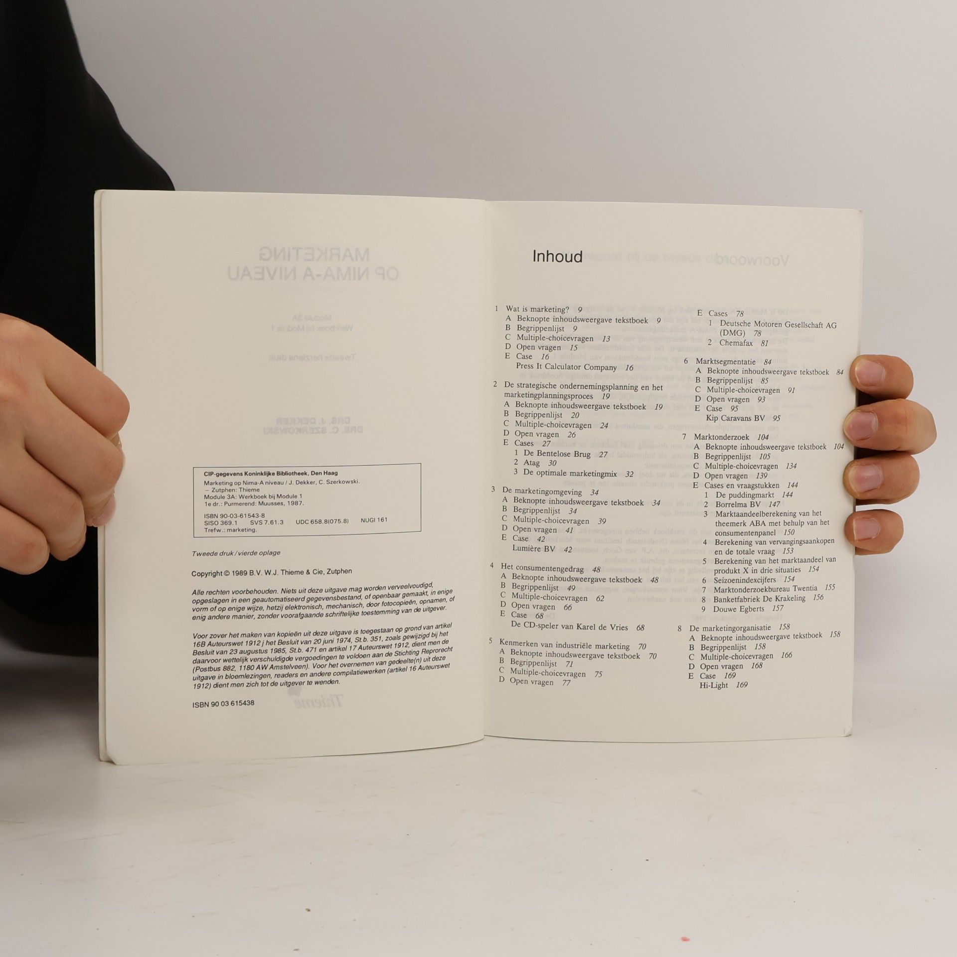 J. Dekker Marketing op Nima-A niveau - module 3A (werkboek)