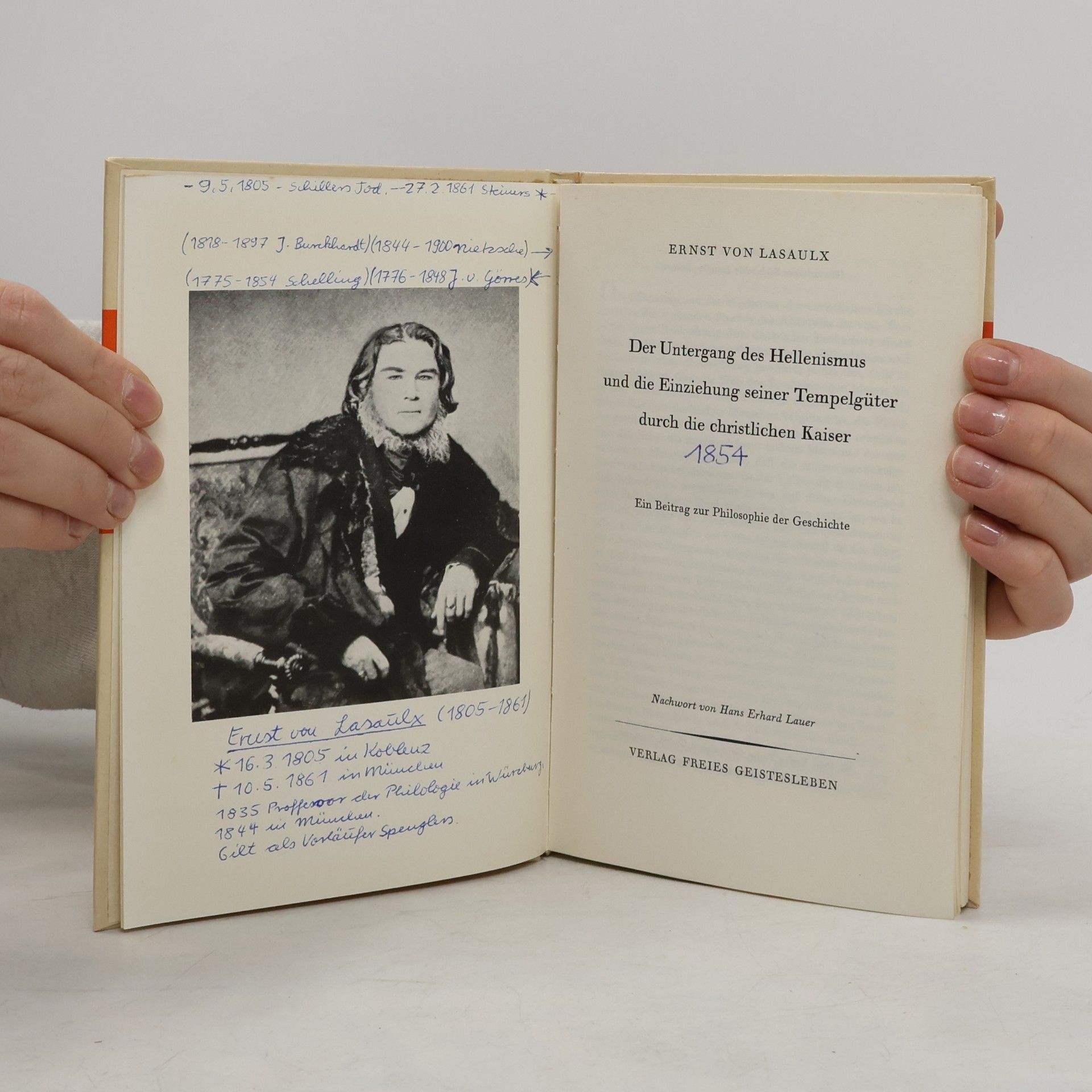 Ernst von Lasaulx Des Sokrates Leben, Lehre und Tod