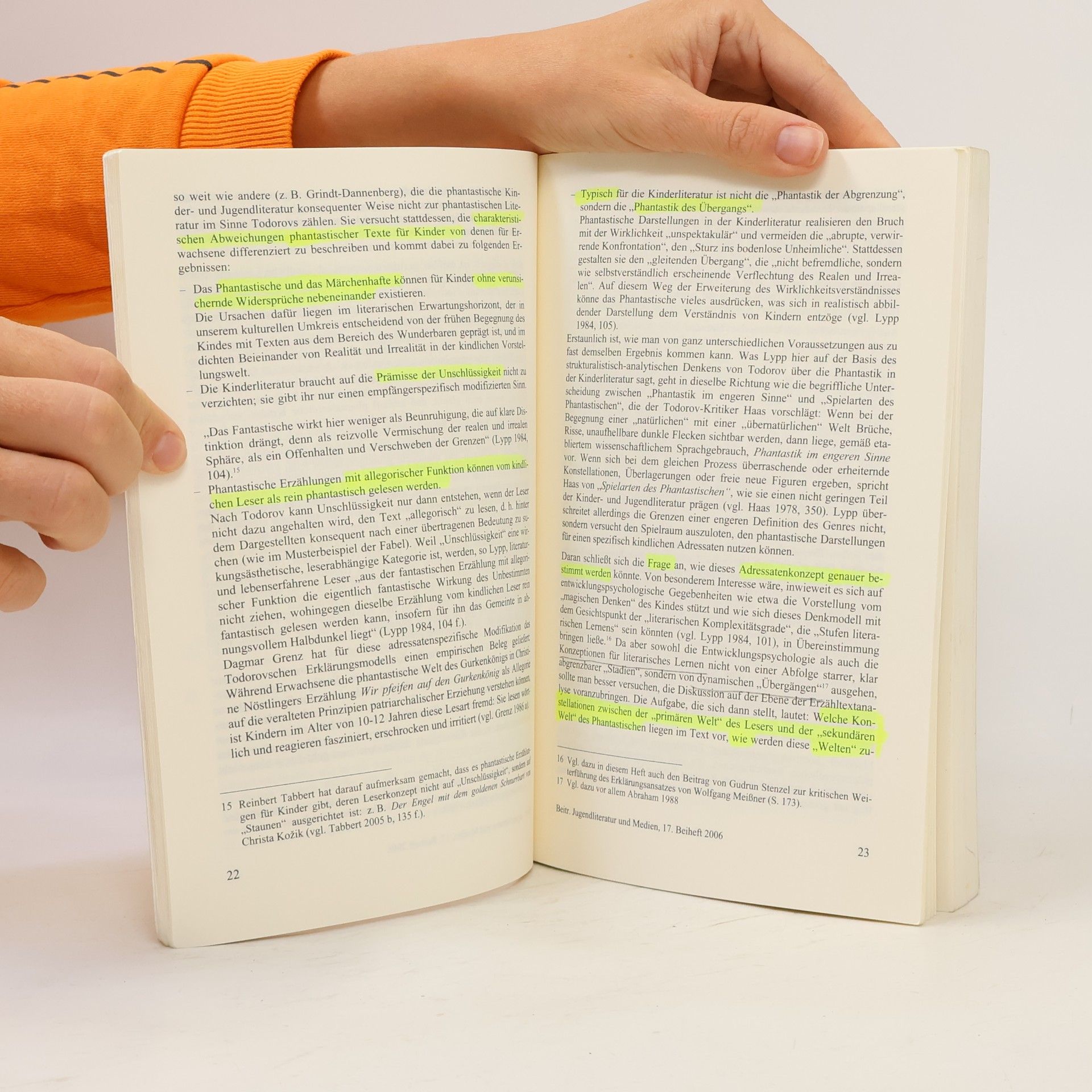 Jörg Knobloch Beiträge Jugendliteratur und Medien - 17. Beiheft: Zauberland und Tintenwelt