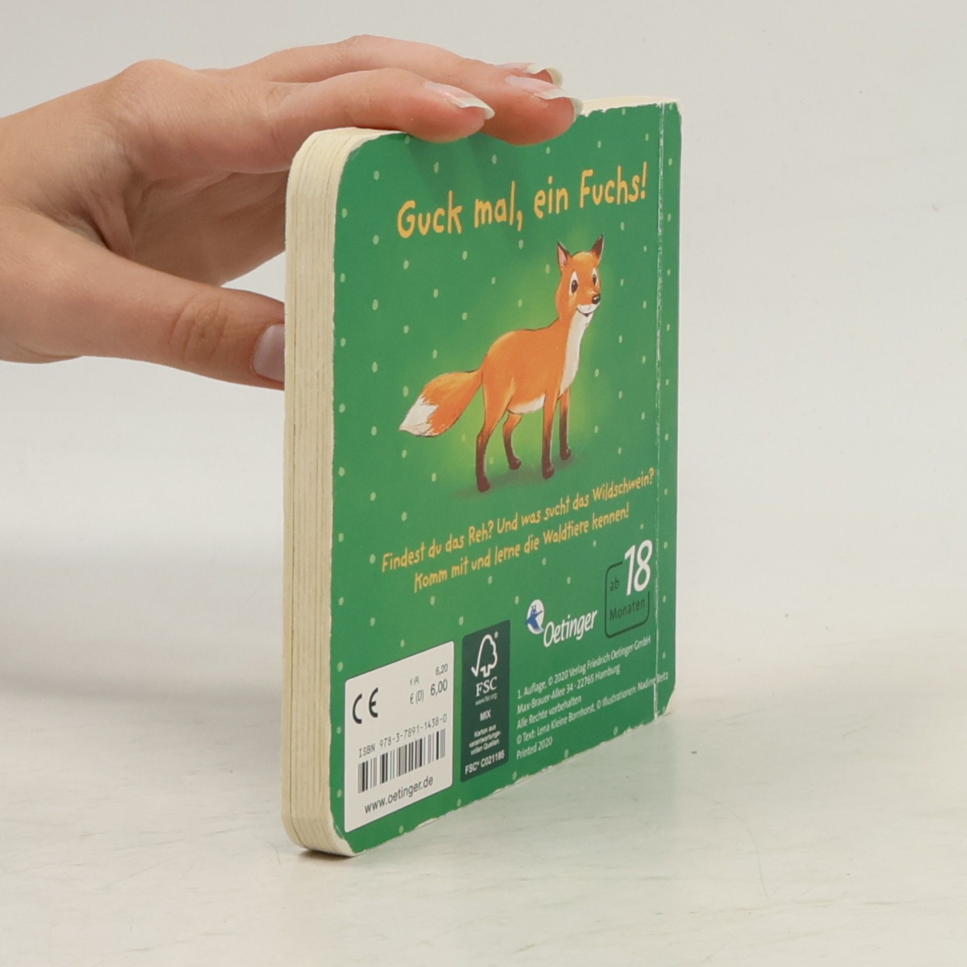 Lena Kleine Bornhorst Meine Tiere. Im Wald. Pappbilderbuch mit Lochstanze zum Kennenlernen von Waldtieren für Kinder ab 2 Jahren
