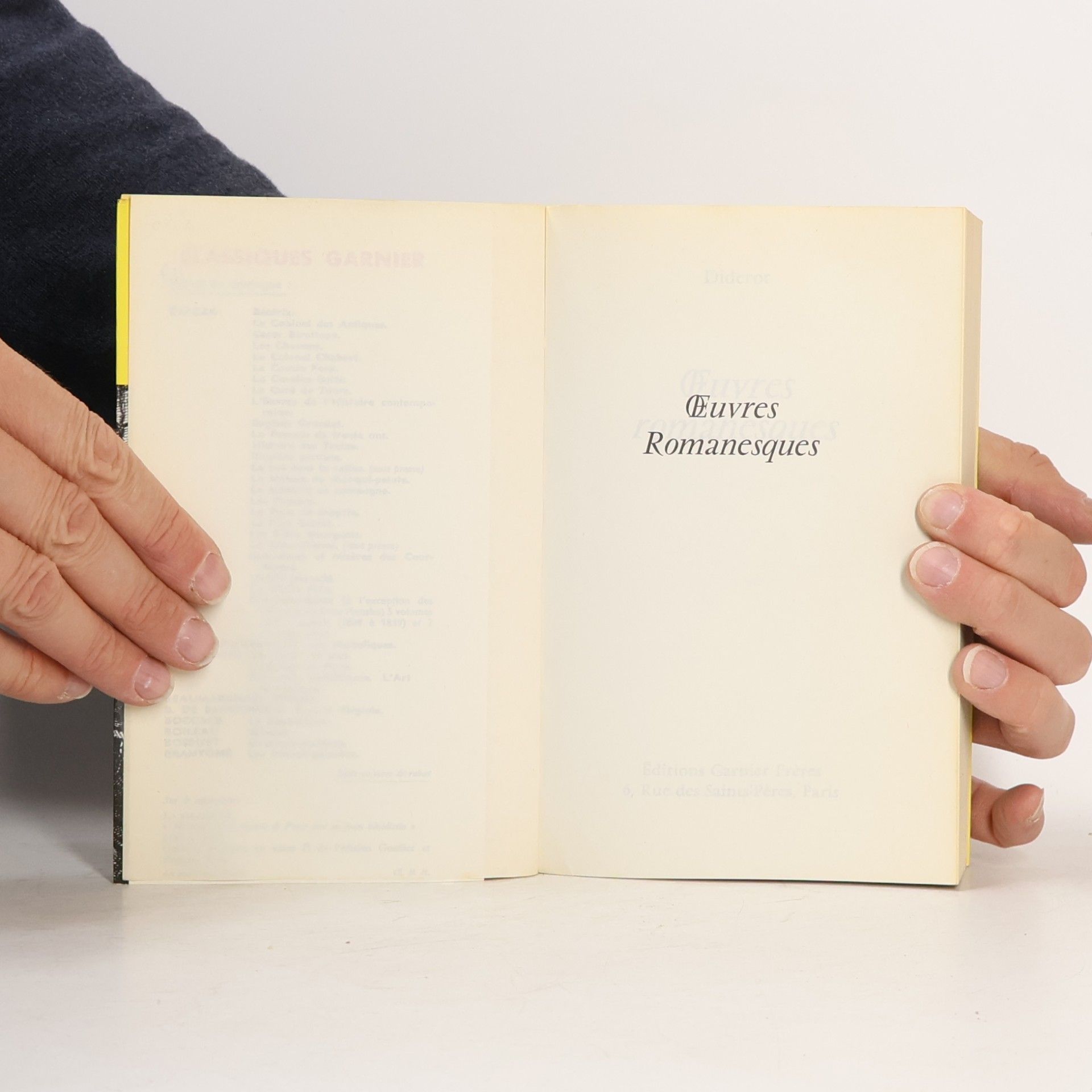 Denis Diderot Œuvres romanesques