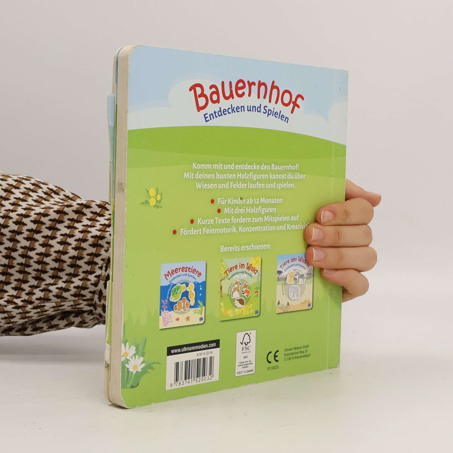 Werner Färber Bauernhof (Pappbilderbuch + 3 Holzfiguren)