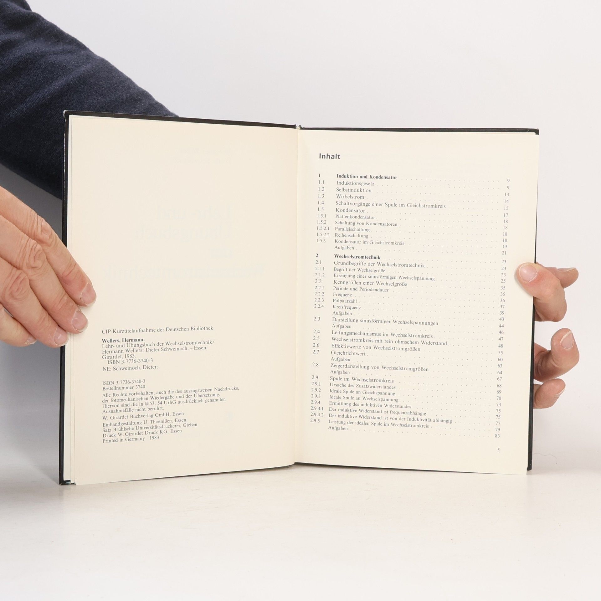 Wellers Lehr- und Übungsbuch der Wechselstromtechnik
