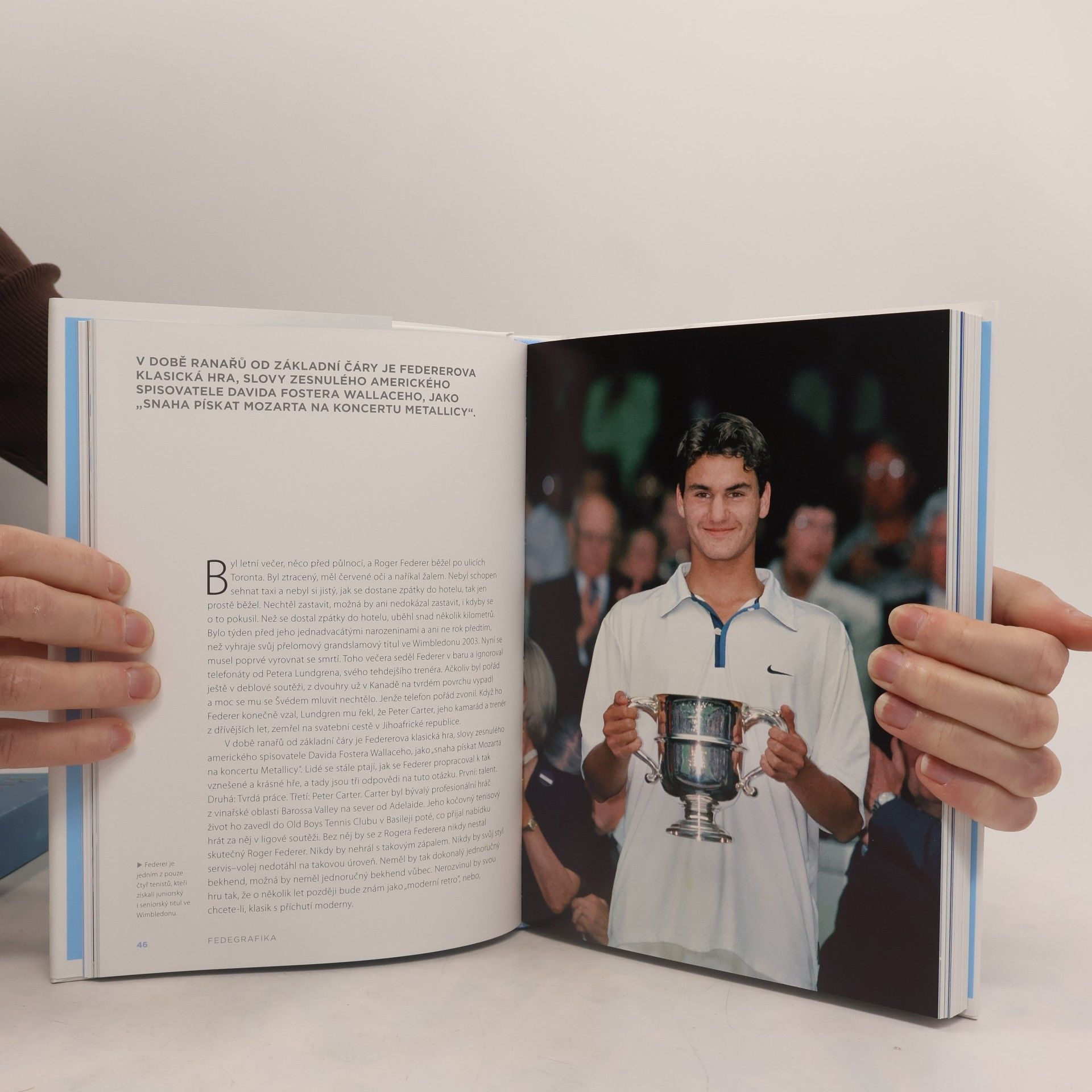 Mark Hodgkinson Fedegrafika : grafická biografie tenisového génia Rogera Federera