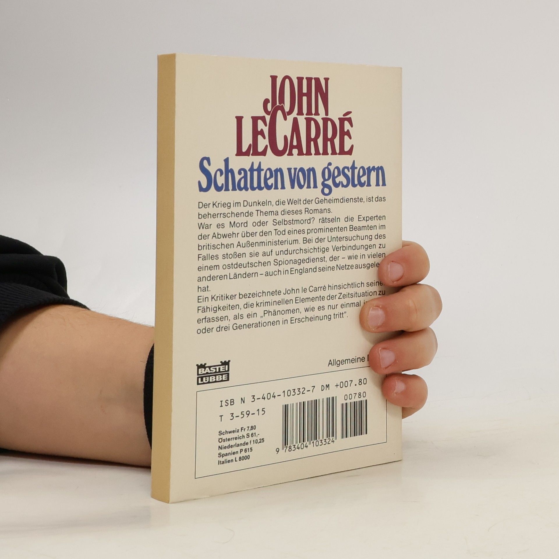 John le Carré Schatten von gestern