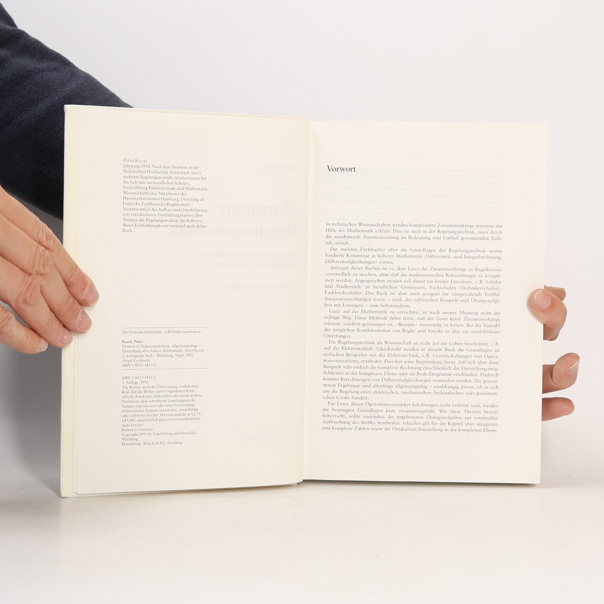 Peter Busch Vogel-Fachbücher: Elementare Regelungstechnik: Allgemeingültige Darstellung ohne höhere Mathematik