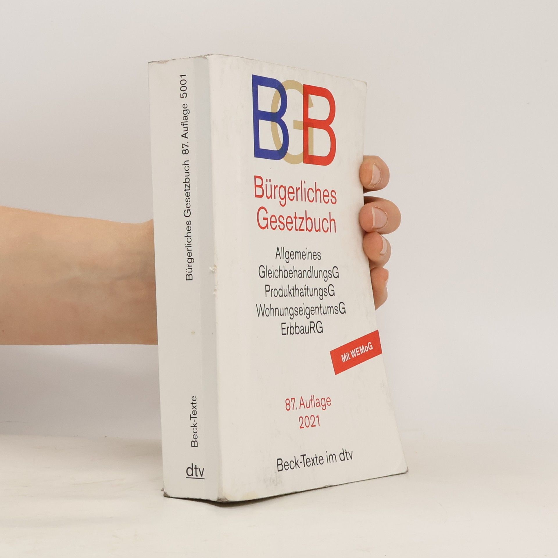 kolektiv Bürgerliches Gesetzbuch. 87. Auflage 2021
