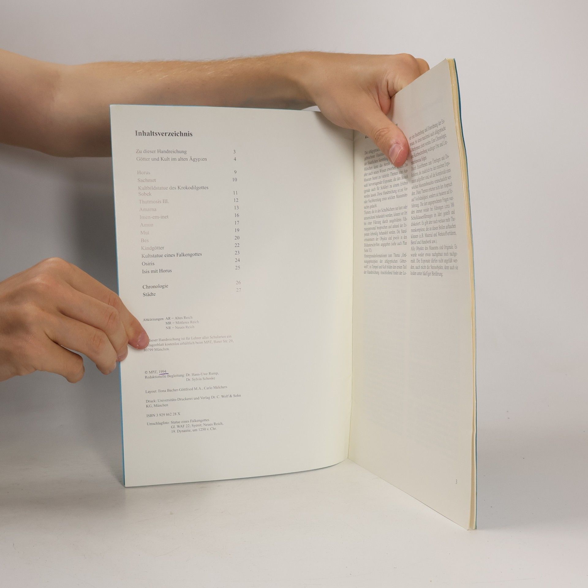 Ilona Bacher-Göttfried MPZ - Themenhefte zur Ägyptischen Kunst und Geschichte: Die altägyptische Götterwelt