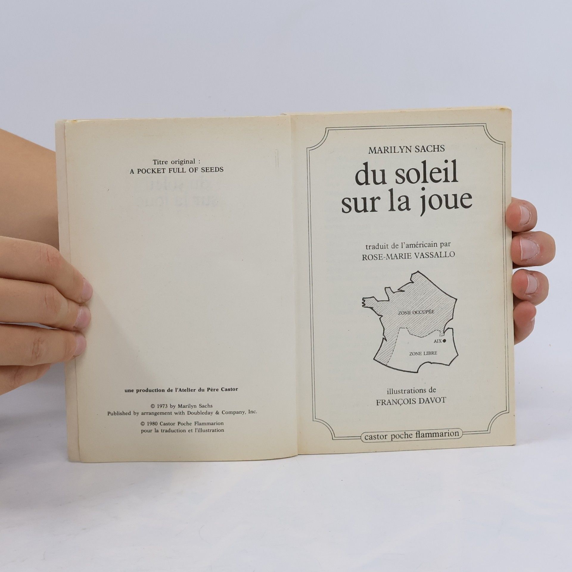 Marilyn Sachs Du soleil sur la joue