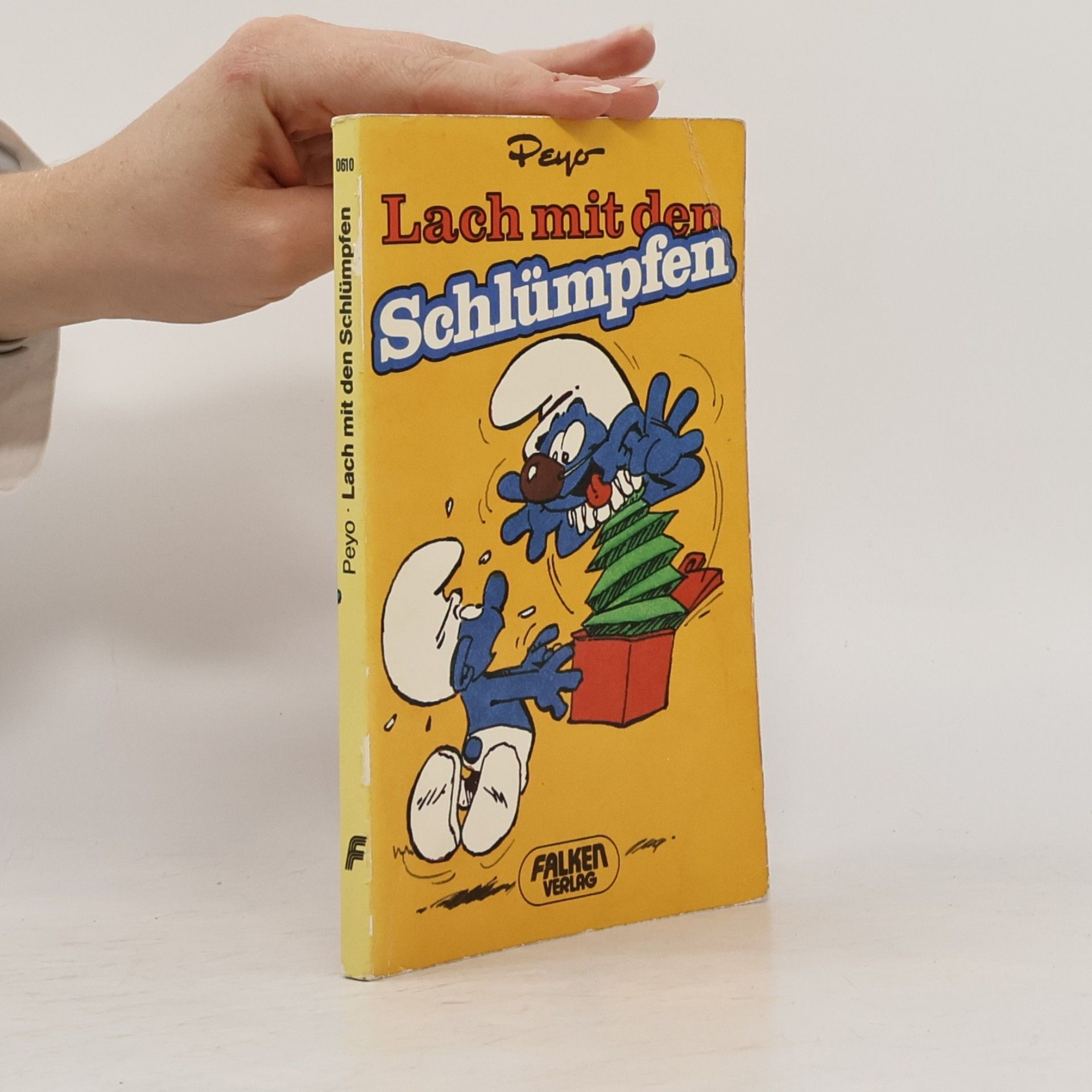 Peyo Lach mit den Schlümpfen