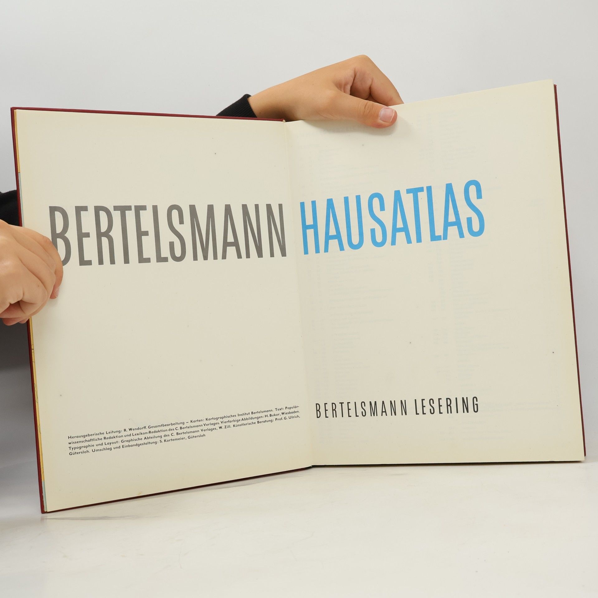 R. Wendorff Bertelsmann Hausatlas
