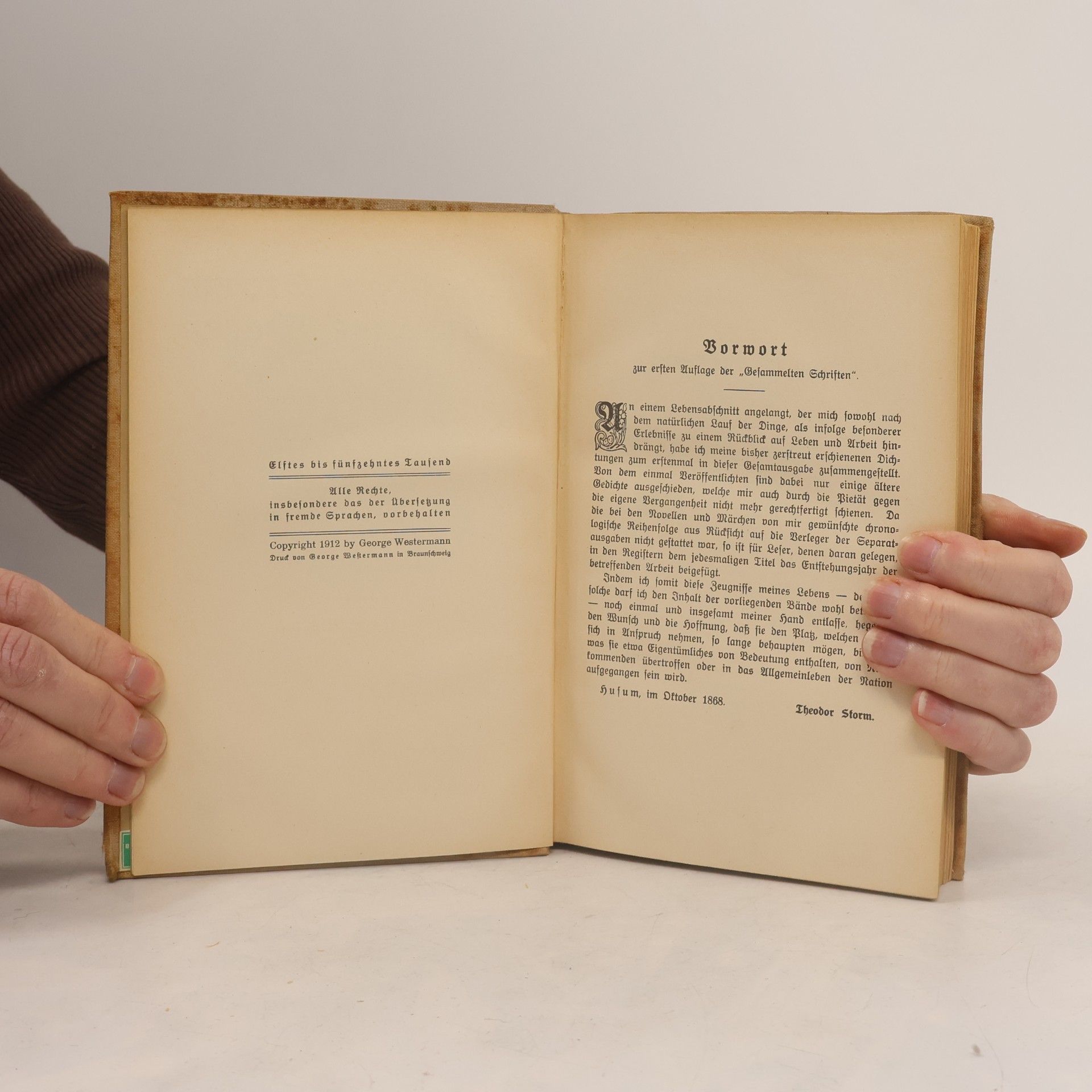 Theodor Storm Sämtliche Werke
