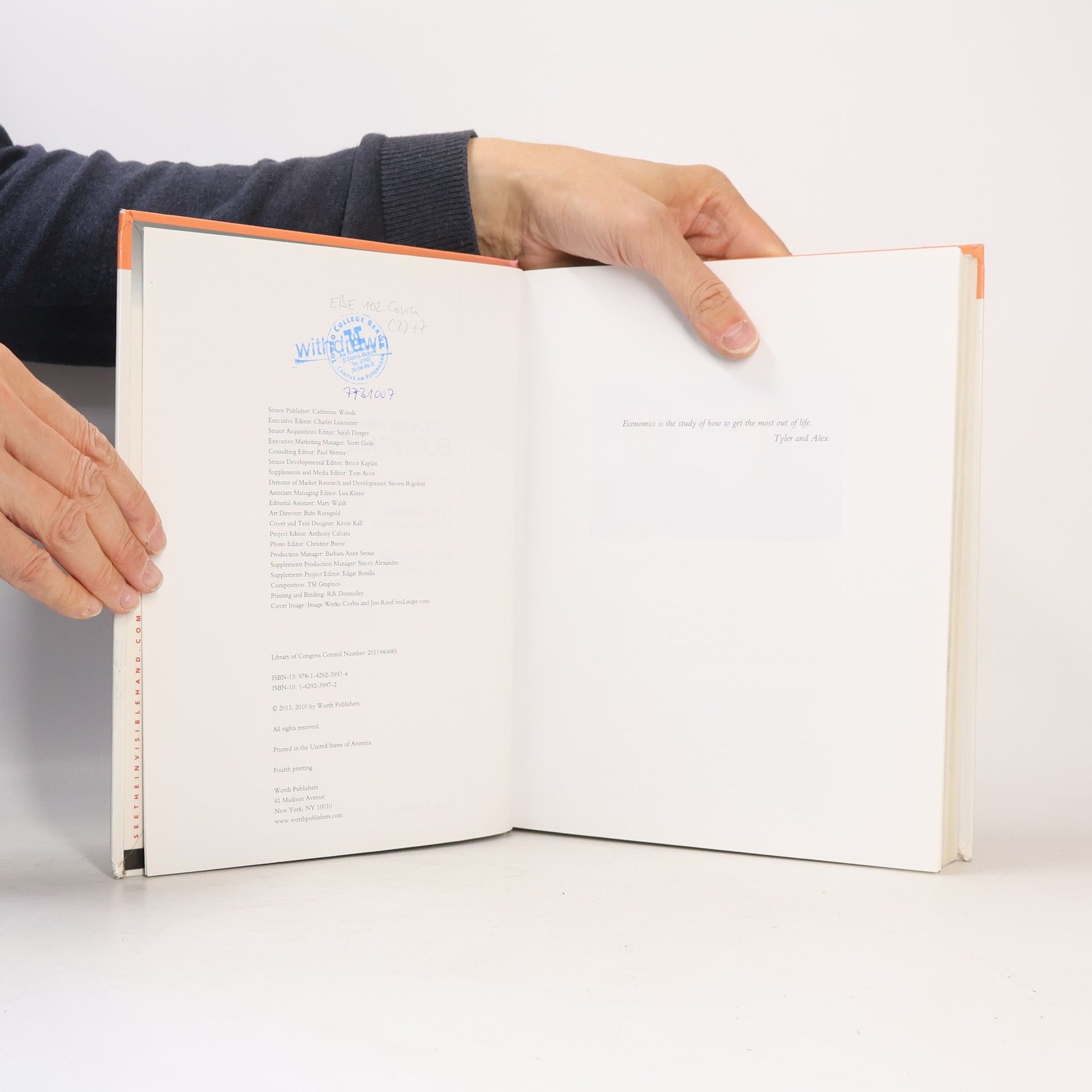 Tyler Cowen Modern Principles of Economics