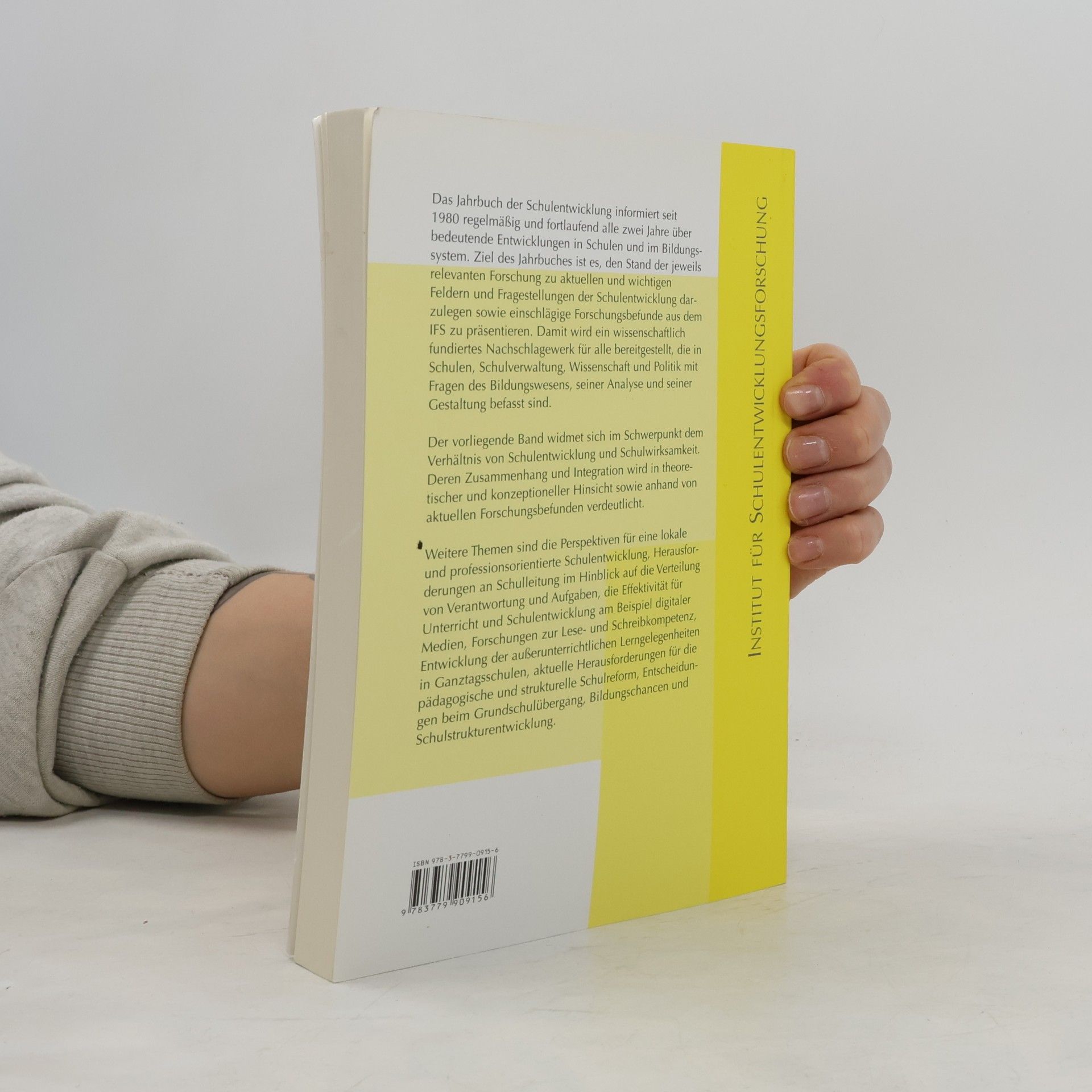Hans-Günter Rolff Jahrbuch der Schulentwicklung. Daten, Beispiele und Perspektiven
