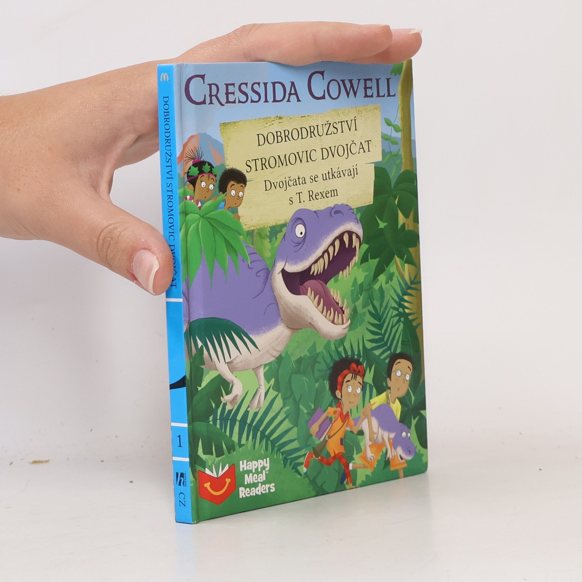 Cressida Cowell Dobrodružství Stromovic dvojčat. Dvojčata se utkávají s T. Rexem