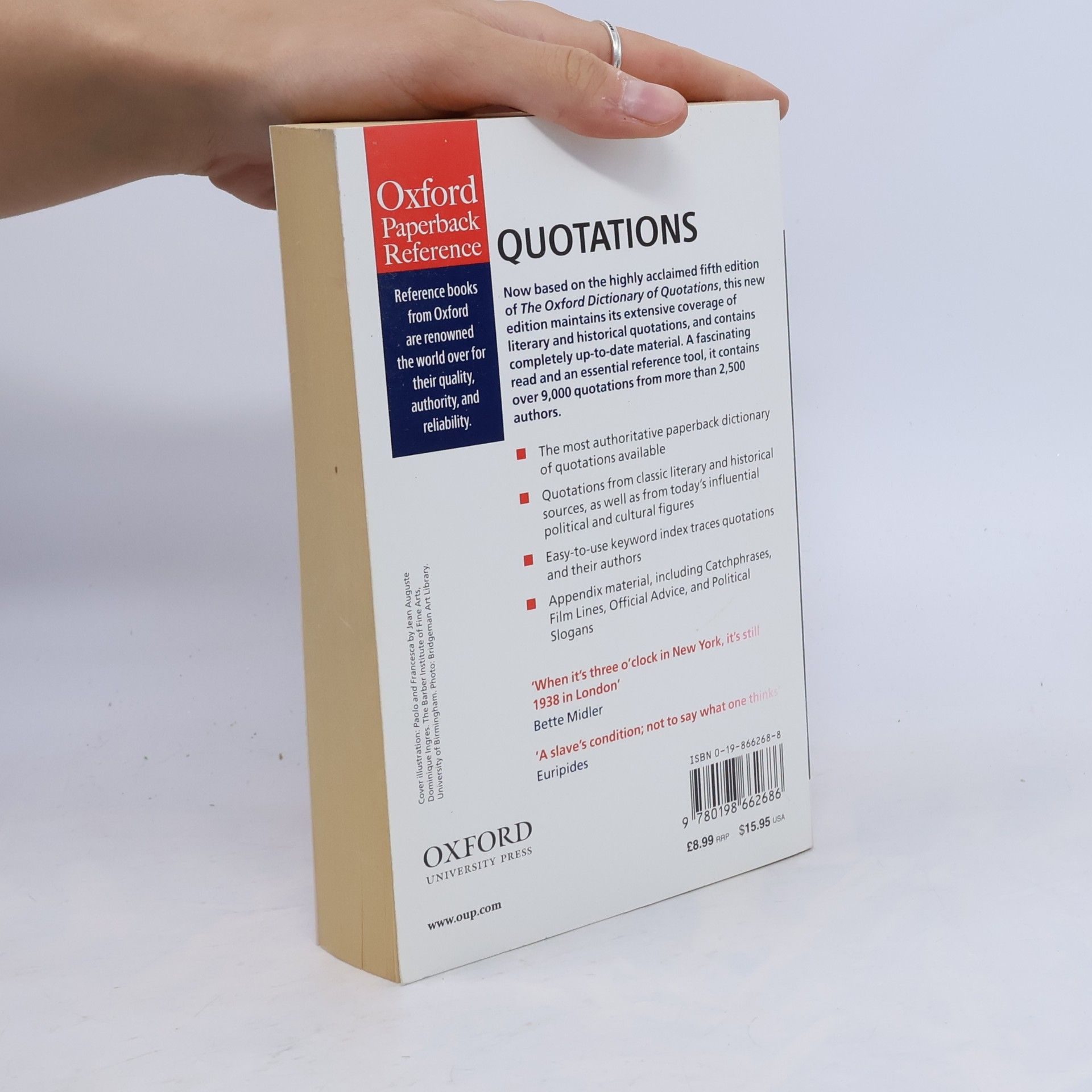 Elizabeth Elizabeth M. Knowles The Concise Oxford Dictionary of Quotations - New Edition