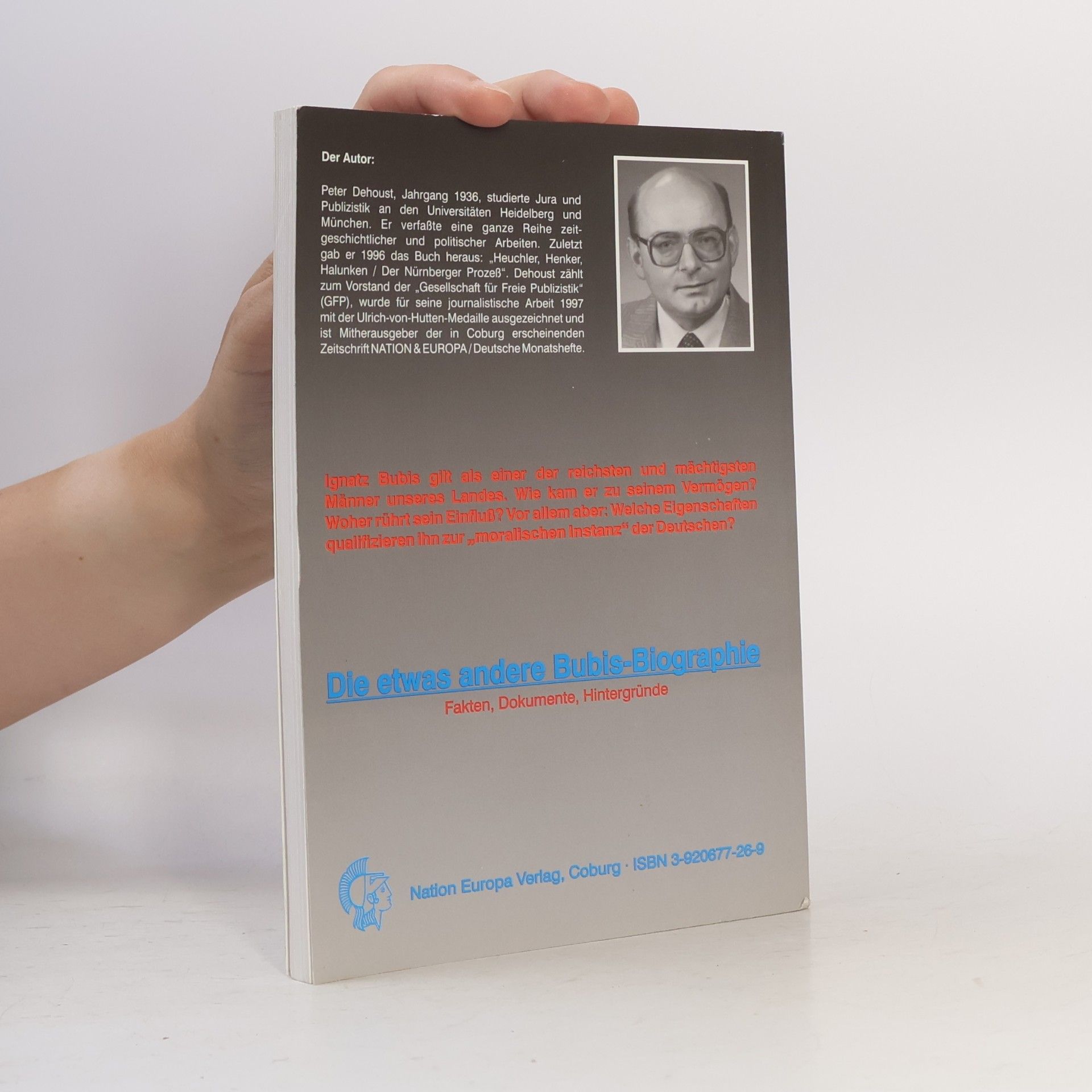 Peter Dehoust Ignatz Bubis
