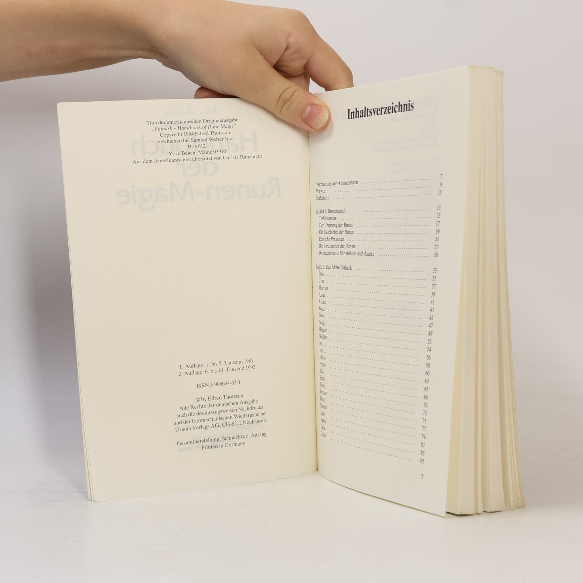 Stephen Edred Flowers Handbuch der Runen-Magie