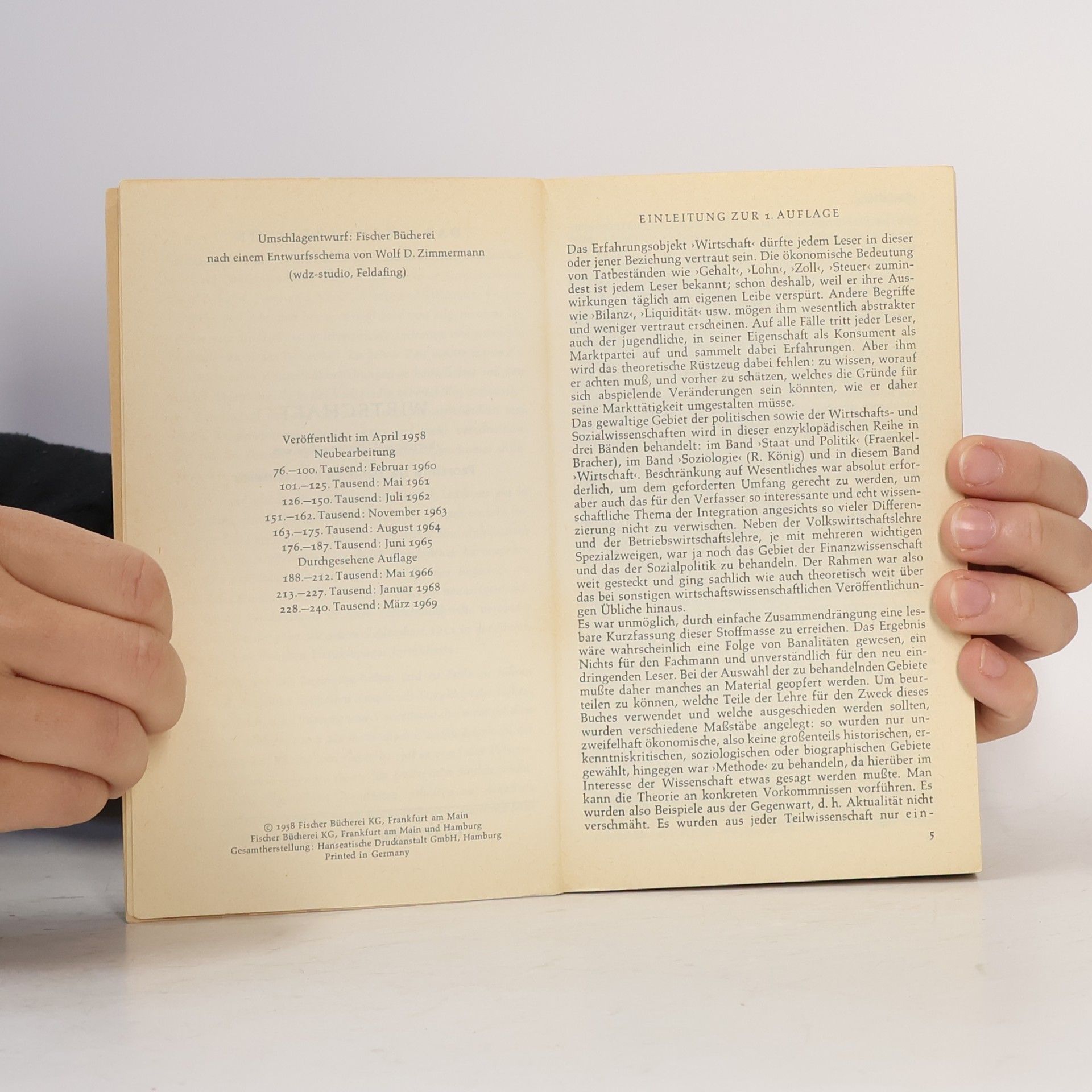 Heinrich Rittershausen Wirtschaft