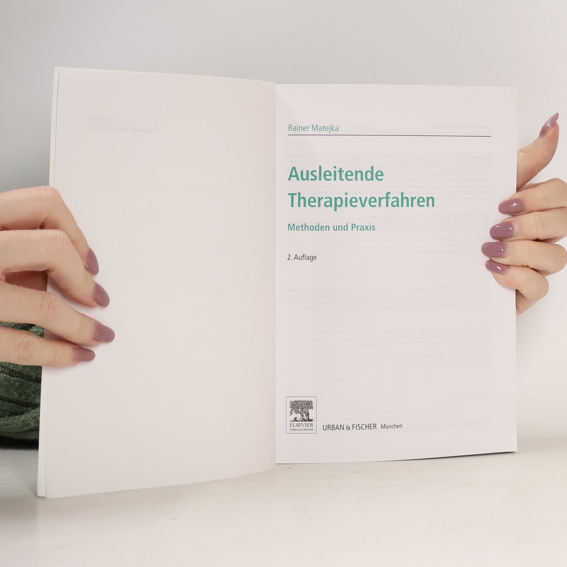Rainer Matejka Ausleitende Therapieverfahren