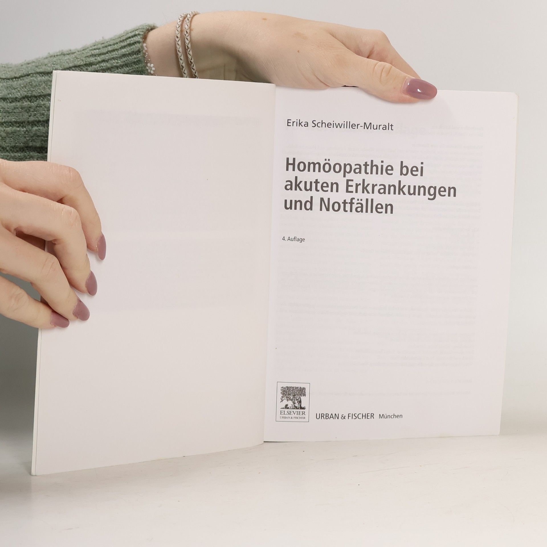 Erika Scheiwiller-Muralt Homöopathie bei akuten Erkrankeungen und Notfällen