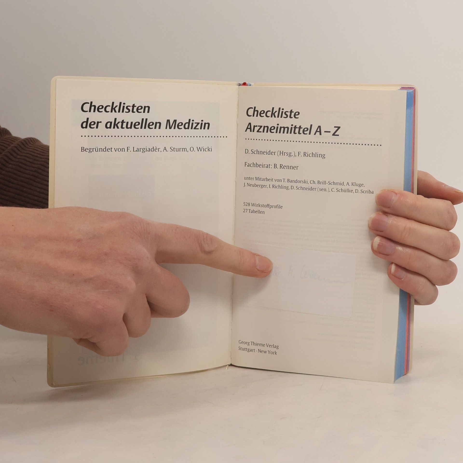 Detlev Schneider Checkliste Arzneimittel A - Z