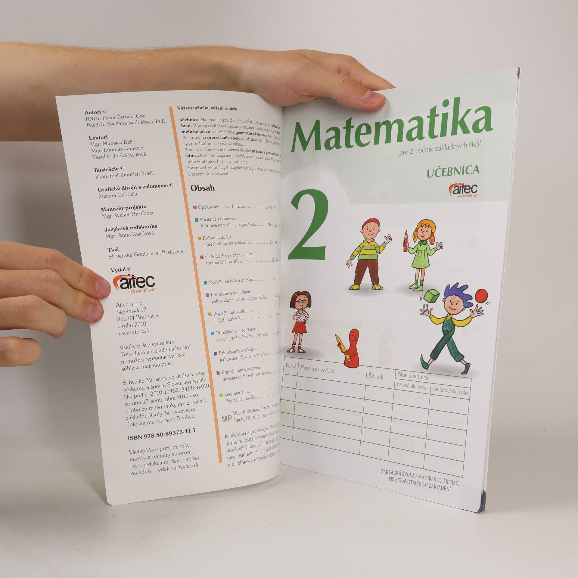 Pavol Černek Matematika 2 pre 2. ročník základných škôl Učebnica