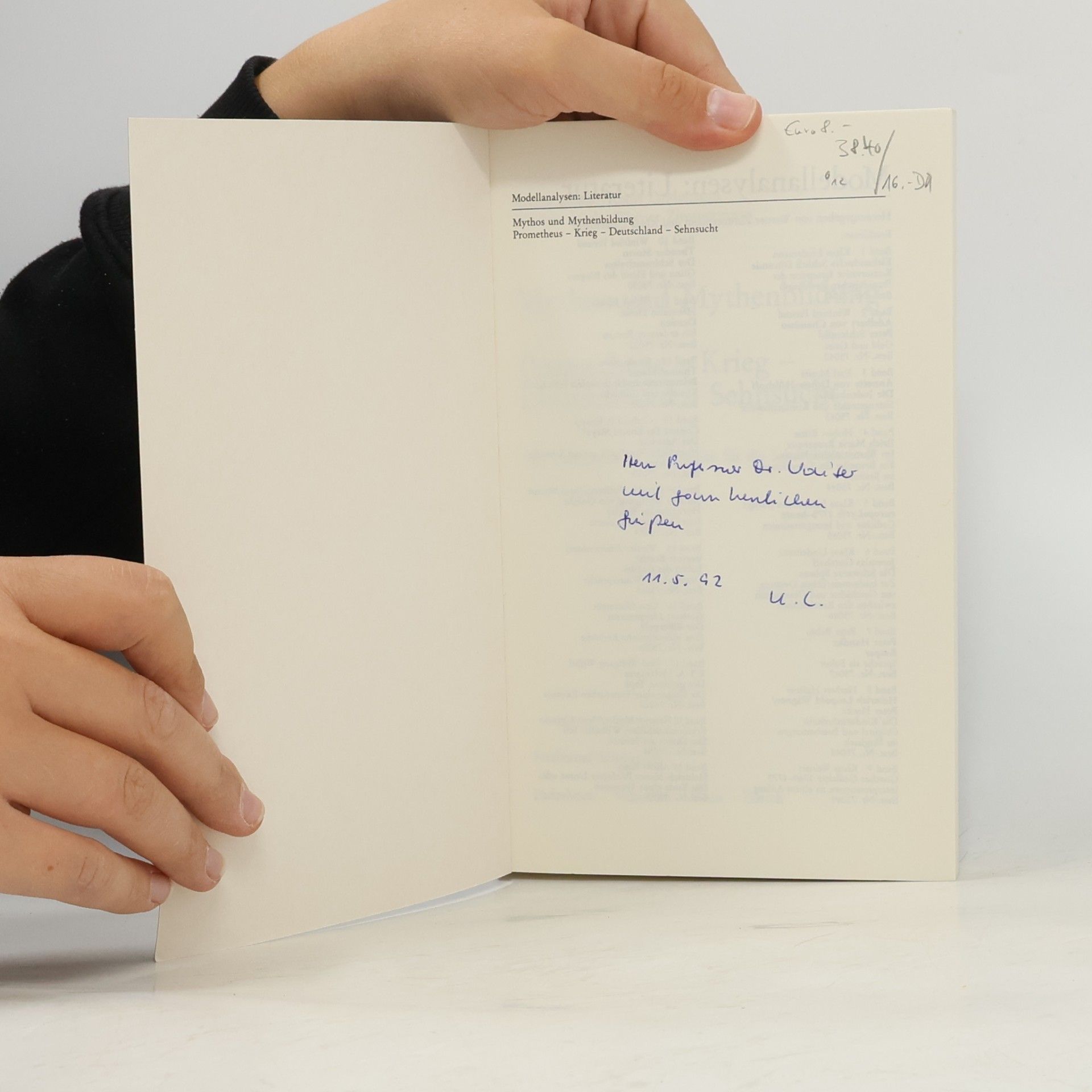 Walter Jahnke Mythos und Mythenbildung