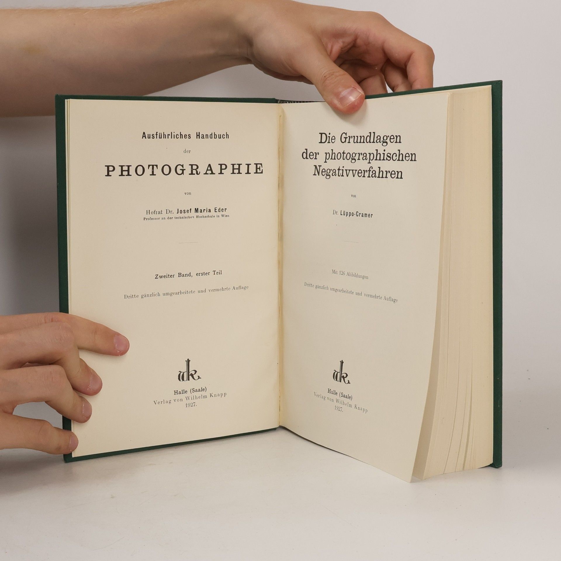 Hofrat Prof. Dr. Josef Maria Eder Die Grundlagen der photographischen Negativverfahren