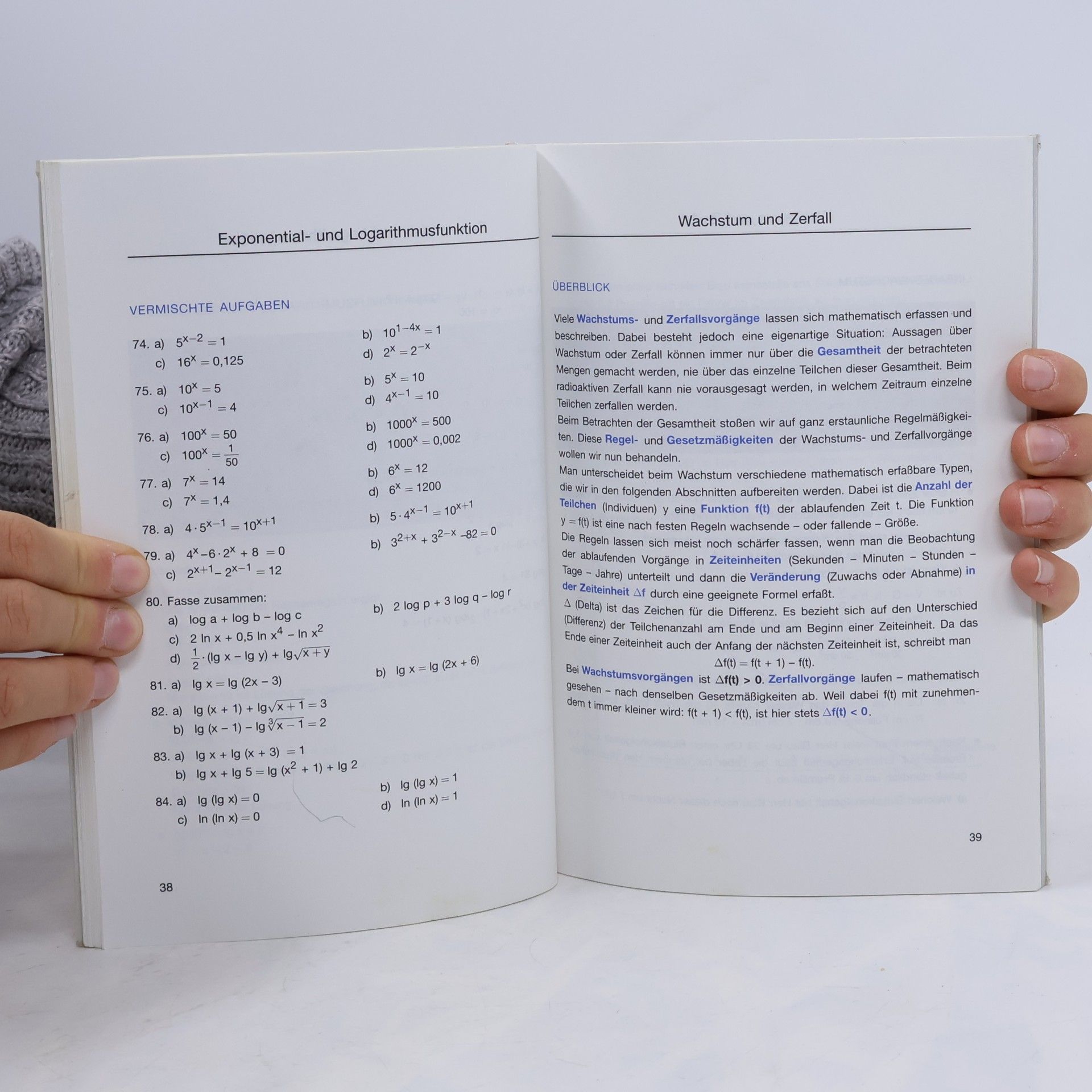 Algebra üben