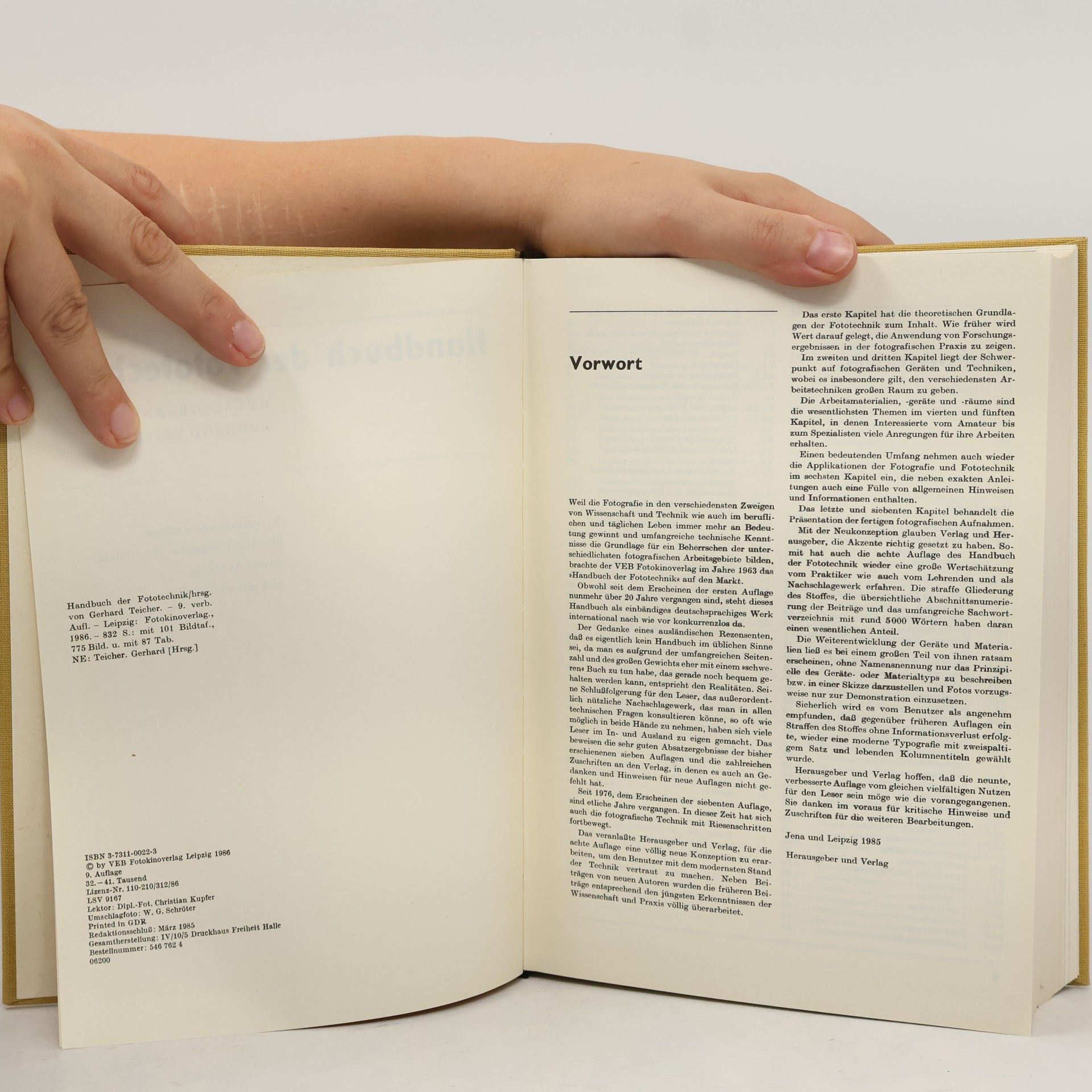 Gerhard Teicher Handbuch der Fototechnik