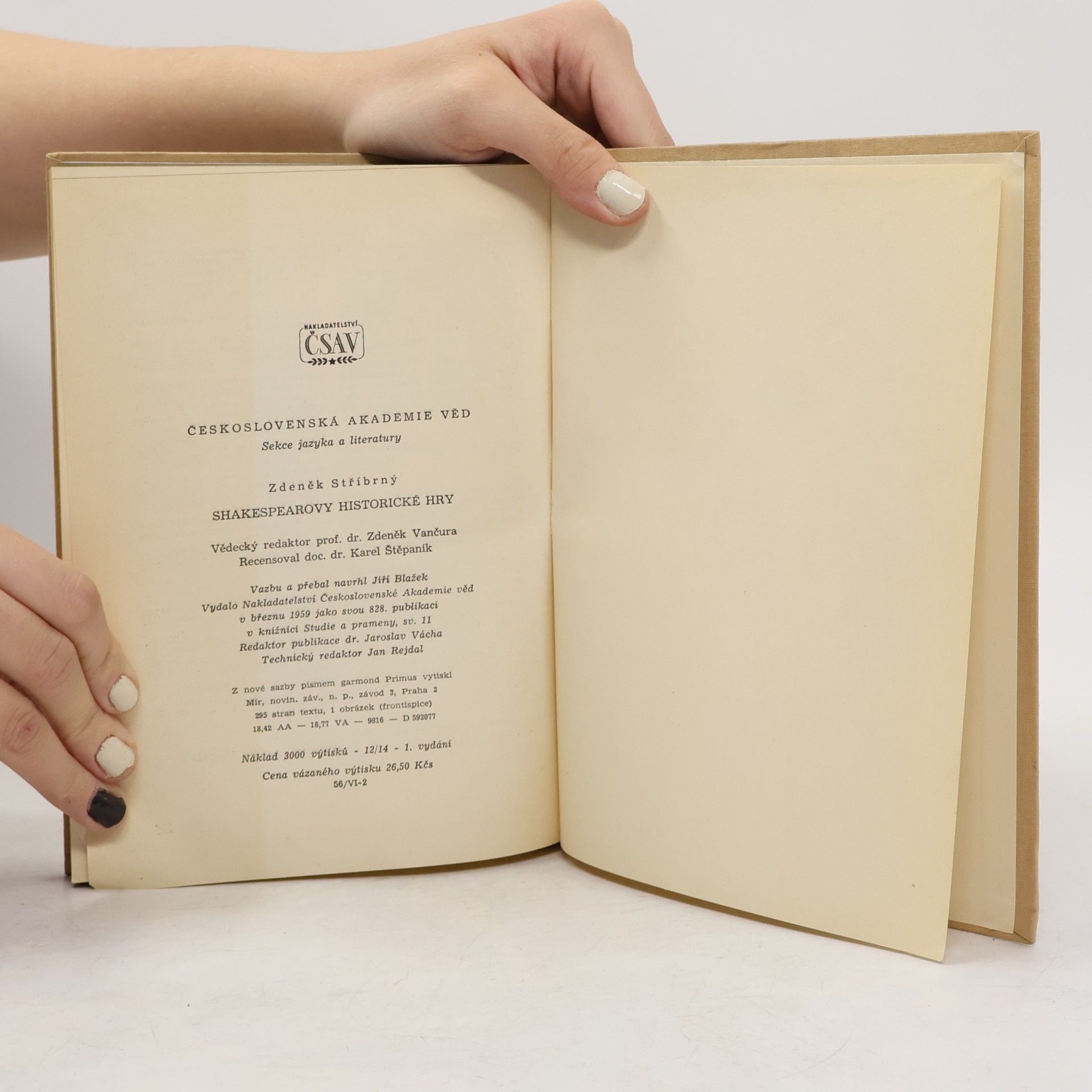 Zdeněk Stříbrný Shakespearovy historické hry
