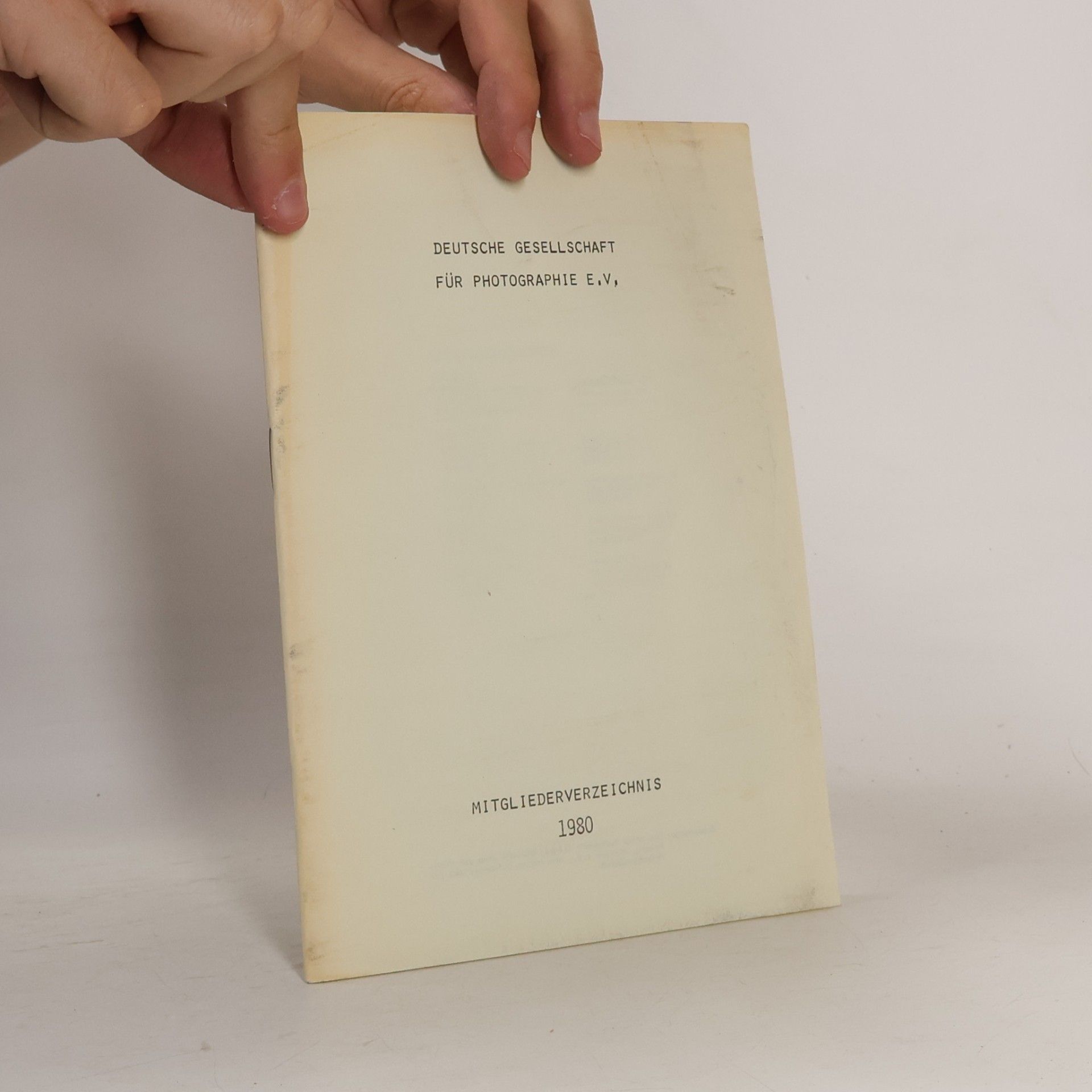kolektiv Mitgliederverzeichnis 1980