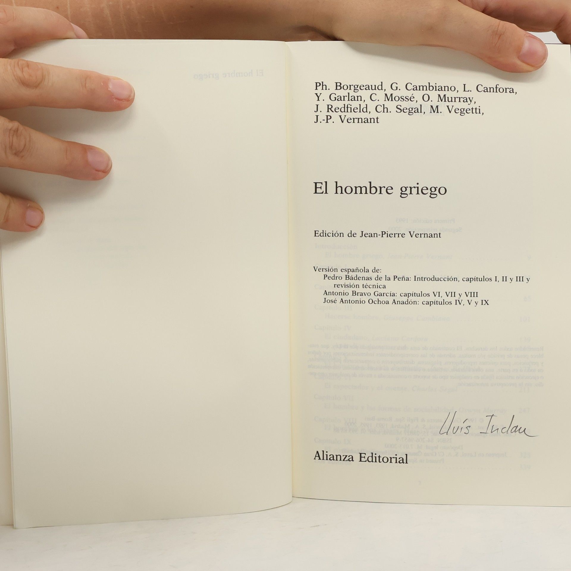 Jean-Pierre Vernant El hombre griego
