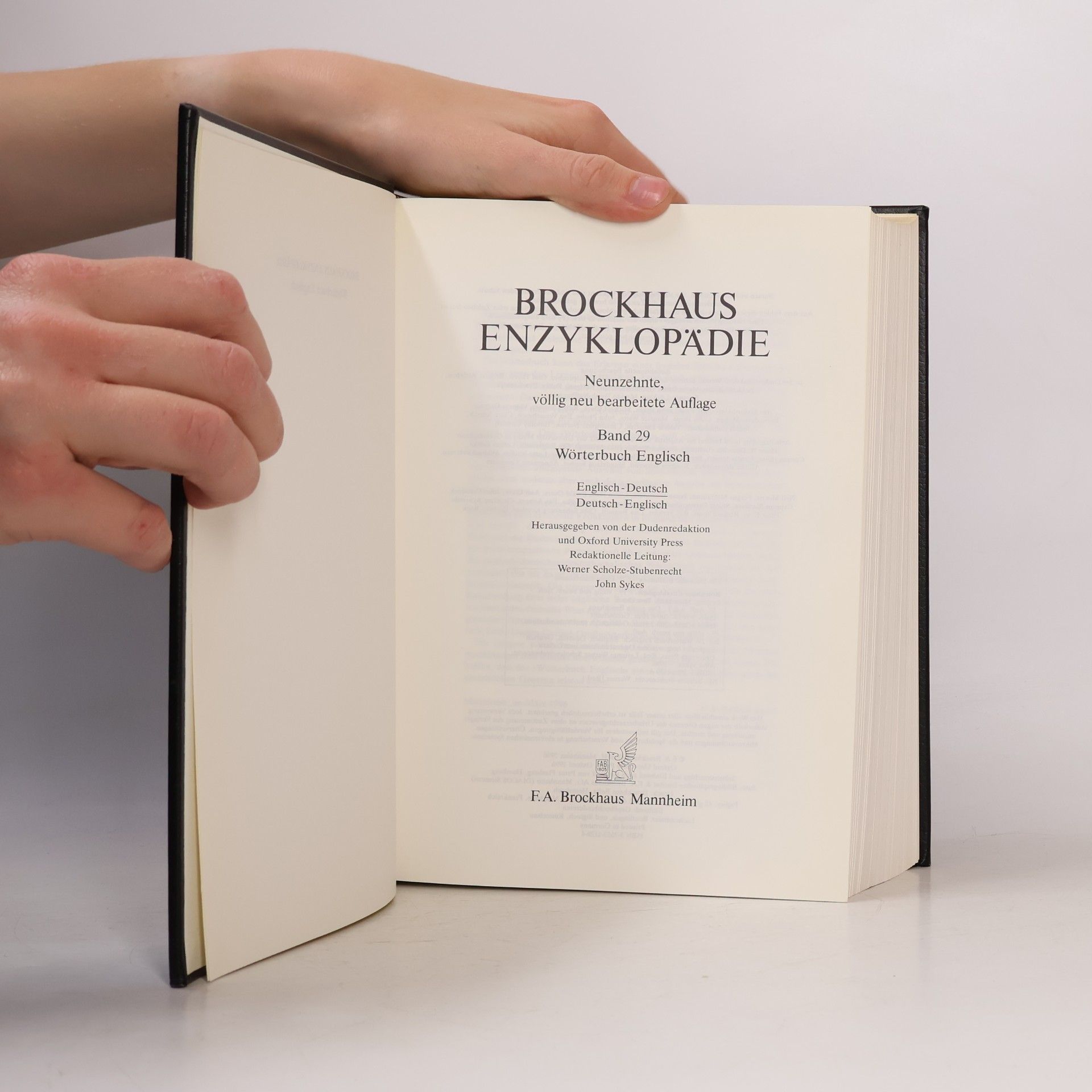 Werner Scholze Stubenrecht Brockhaus Enzyklopädie. Band 29, Wörterbuch Englisch : Englisch-Deutsch, Deutsch-Englisch