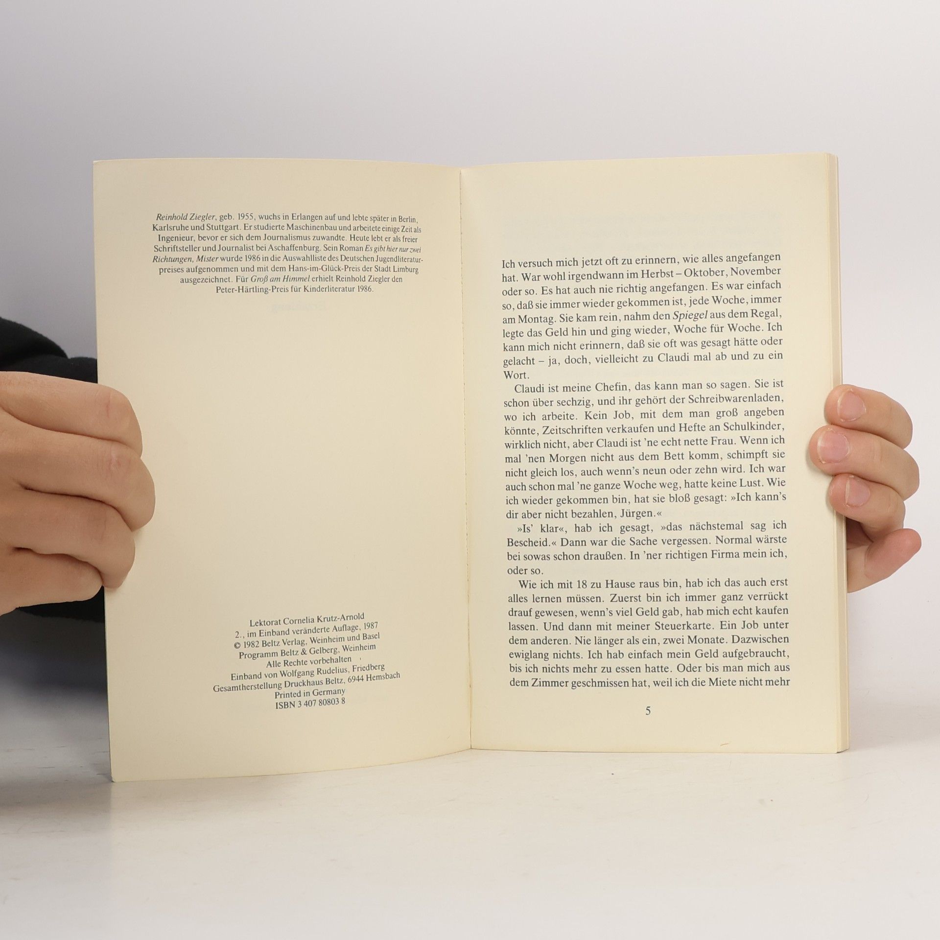 Reinhold Ziegler Beltz & Gelberg: Von einem Traum zum anderen