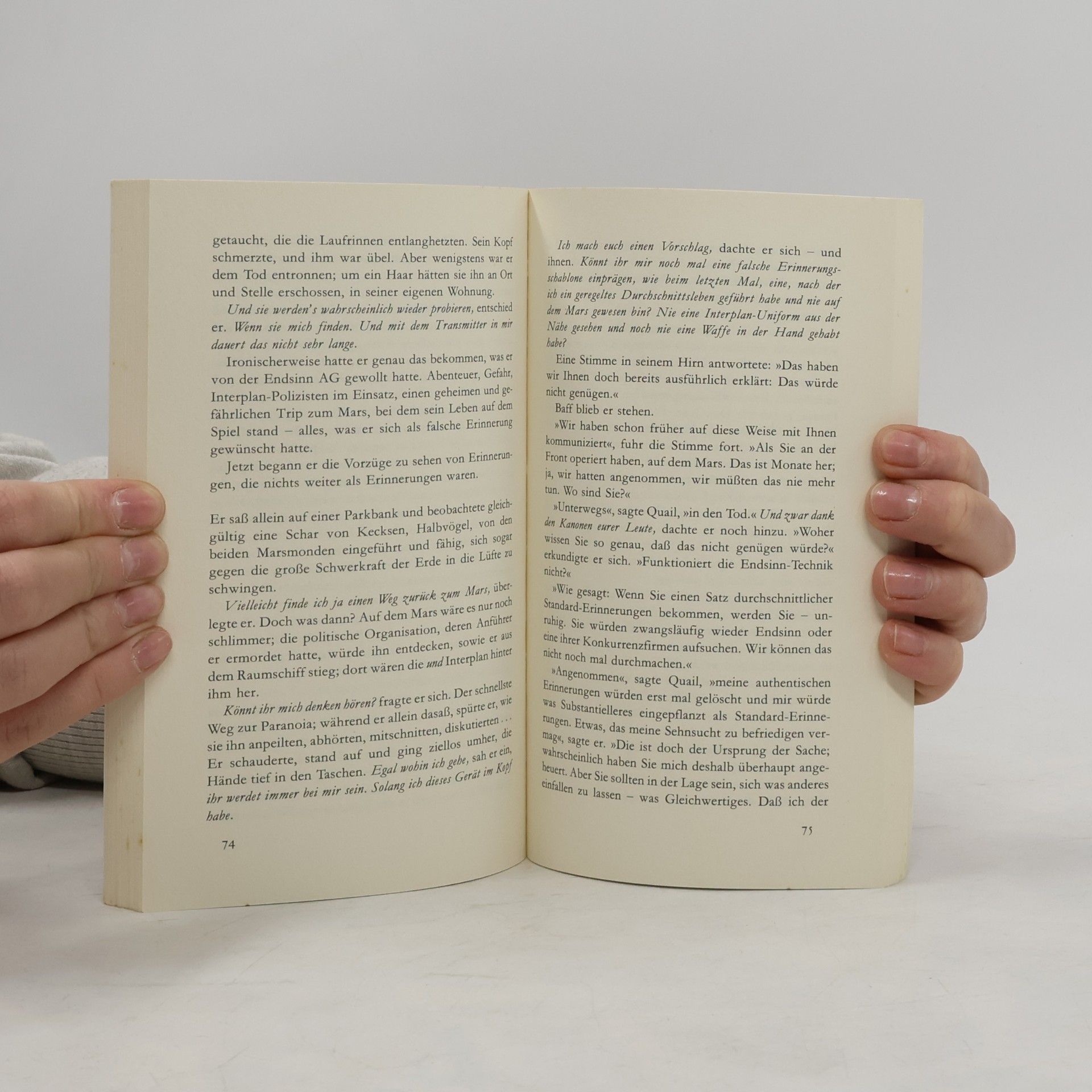 Philip K. Dick Erinnerungen en gros. Science-Fiction-Geschichten