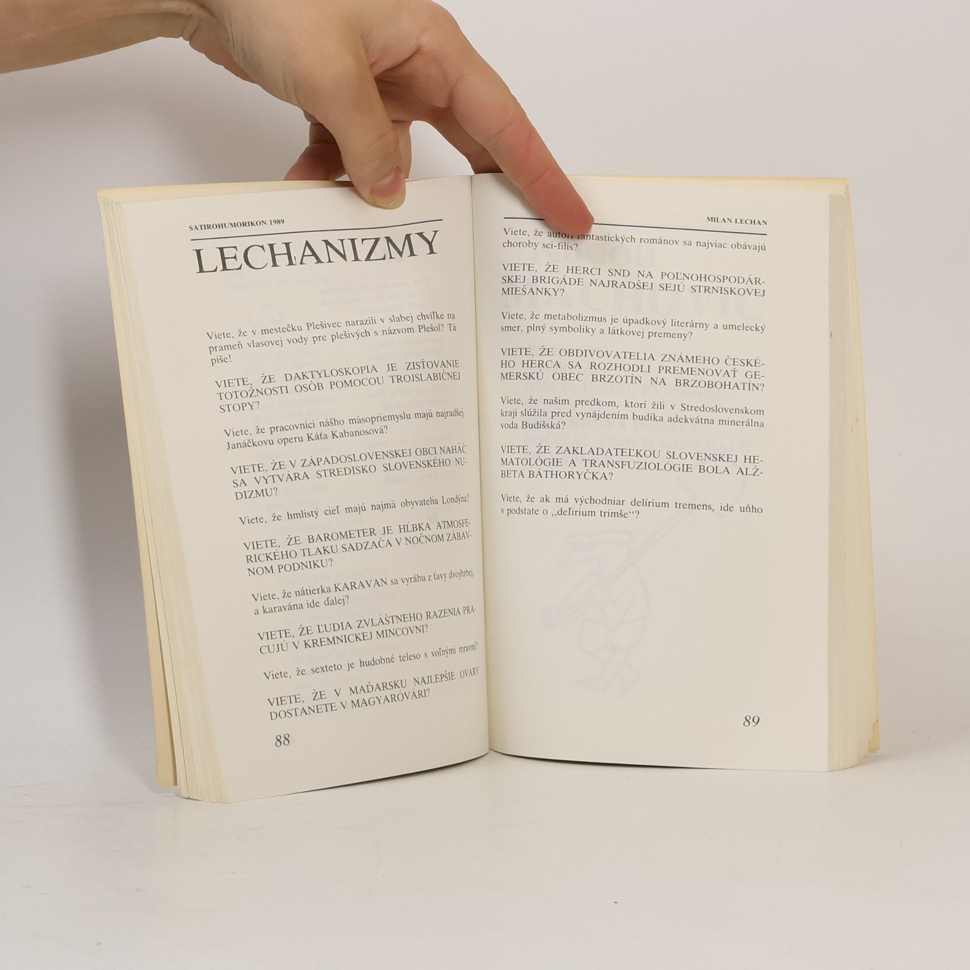 Milan Lechan Satiro-humorikon 1989