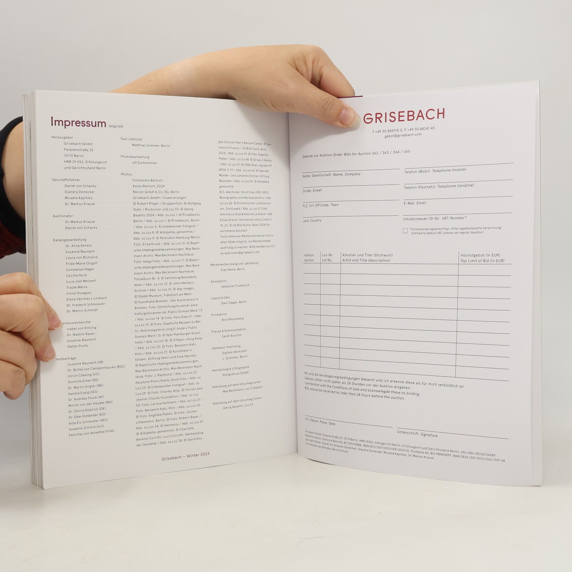 Various authors Grisebach. Ausgewählte Werke