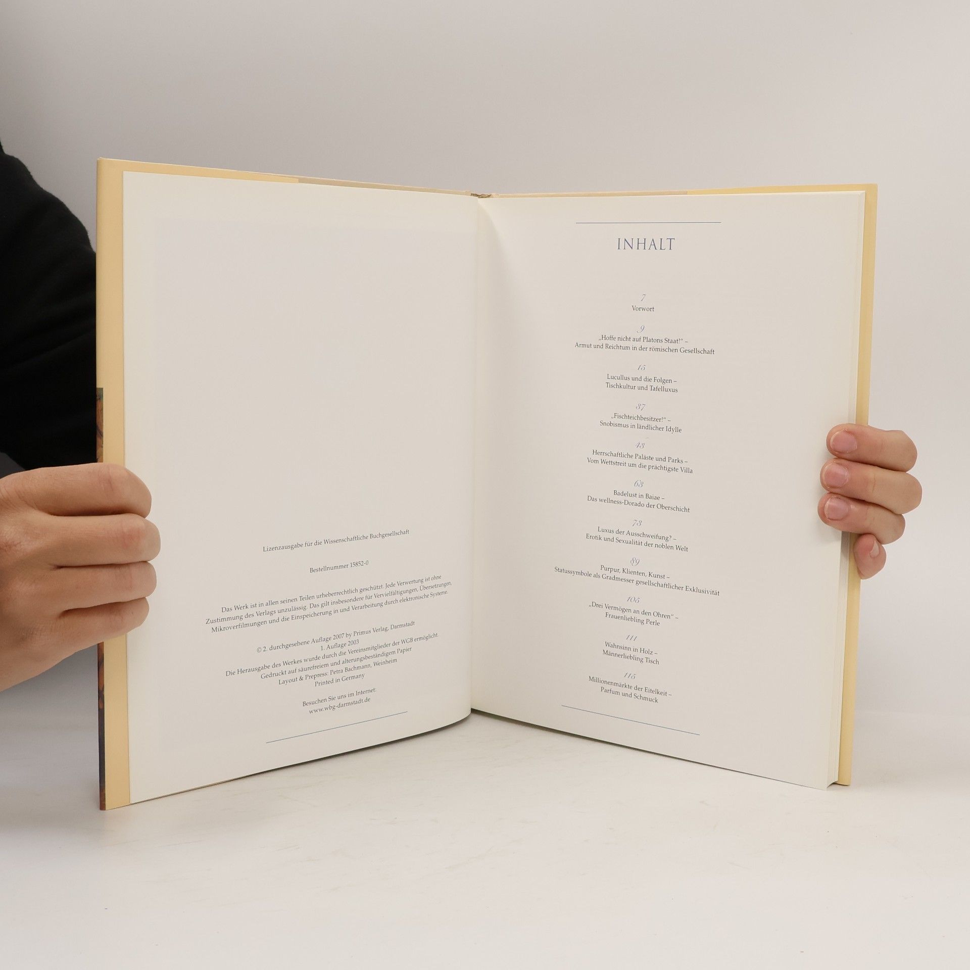 Karl-Wilhelm Weeber Luxus im alten Rom