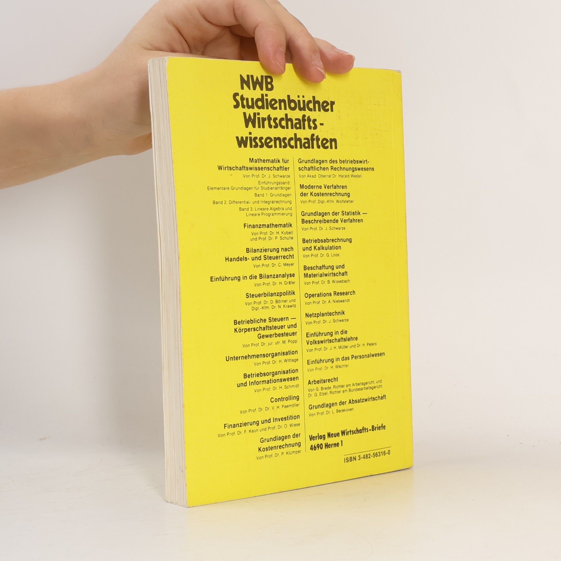 Jochen Schwarze Mathematik für Wirtschaftswissenschaftler