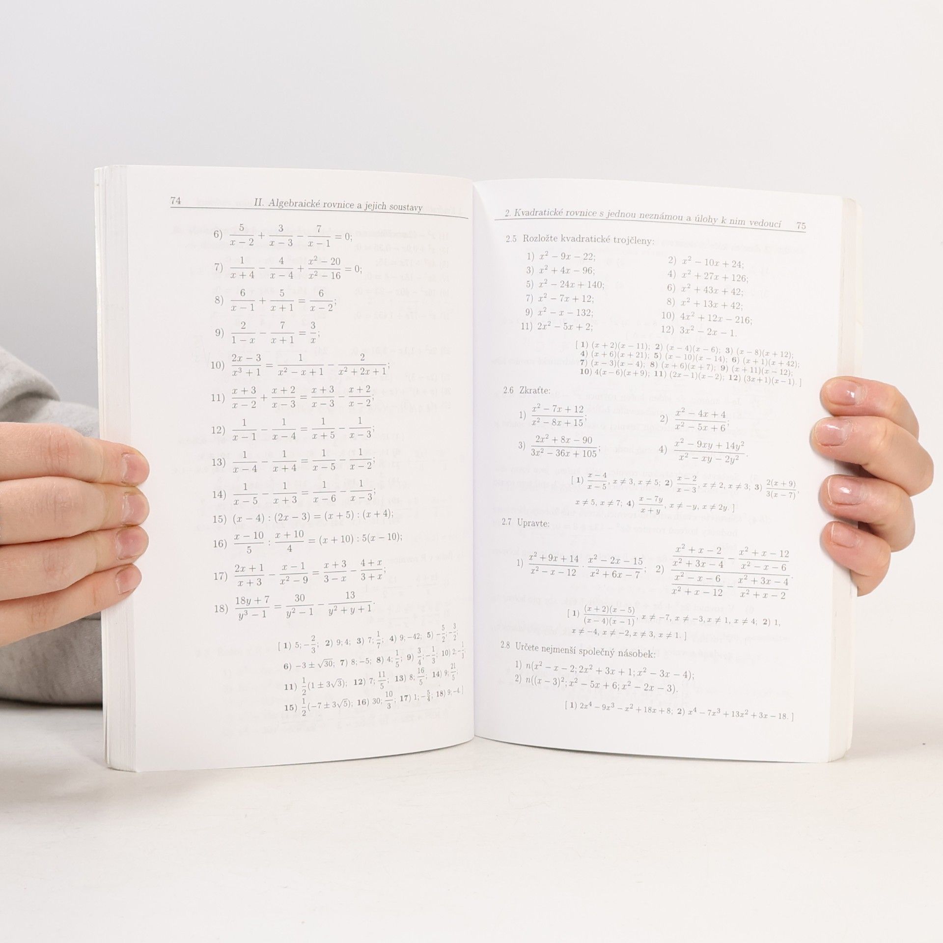 František Janeček Sbírka úloh z matematiky pro střední školy