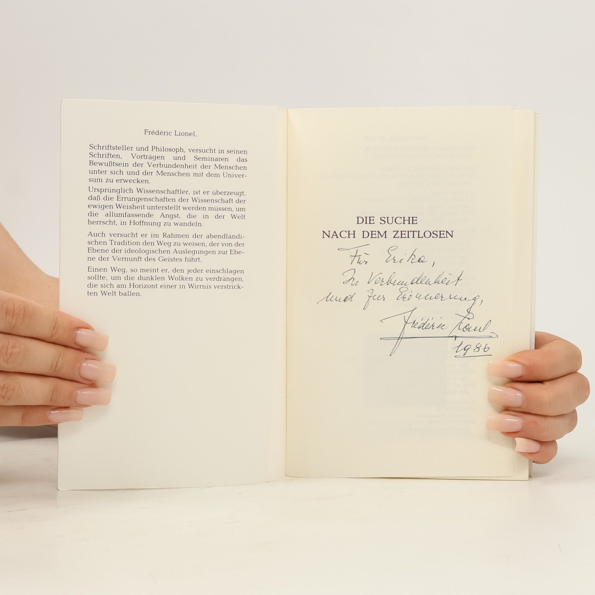 Frederic Lionel Billows Die Suche nach dem Zeitlosen