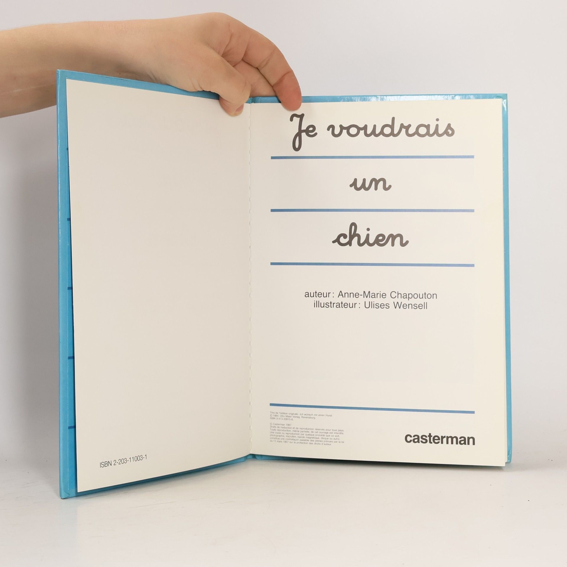 Anne Chapouton Je commence à lire: Je voudrais un chien
