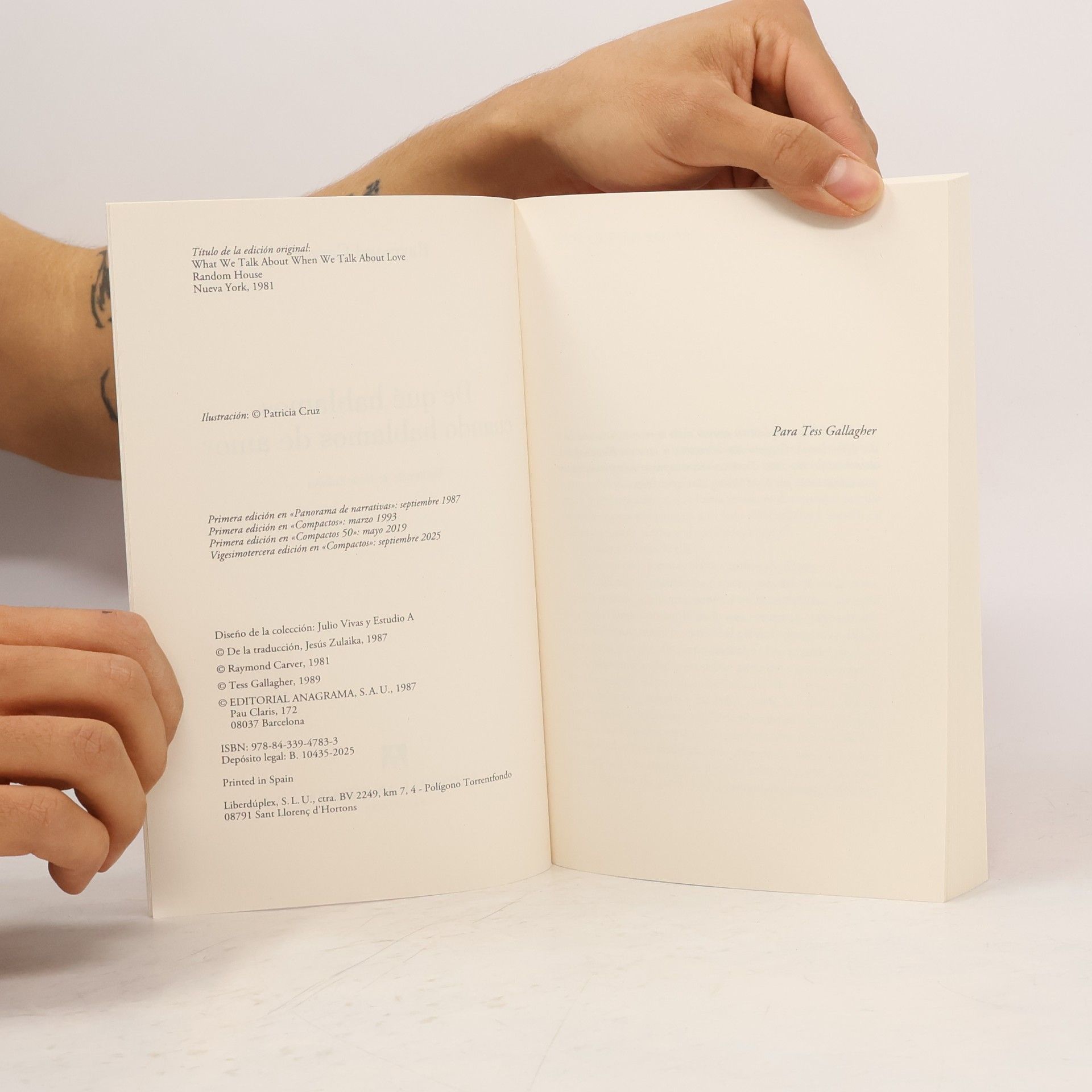 Raymond Carver Colección Compactos - 62: De qué hablamos cuando hablamos de amor